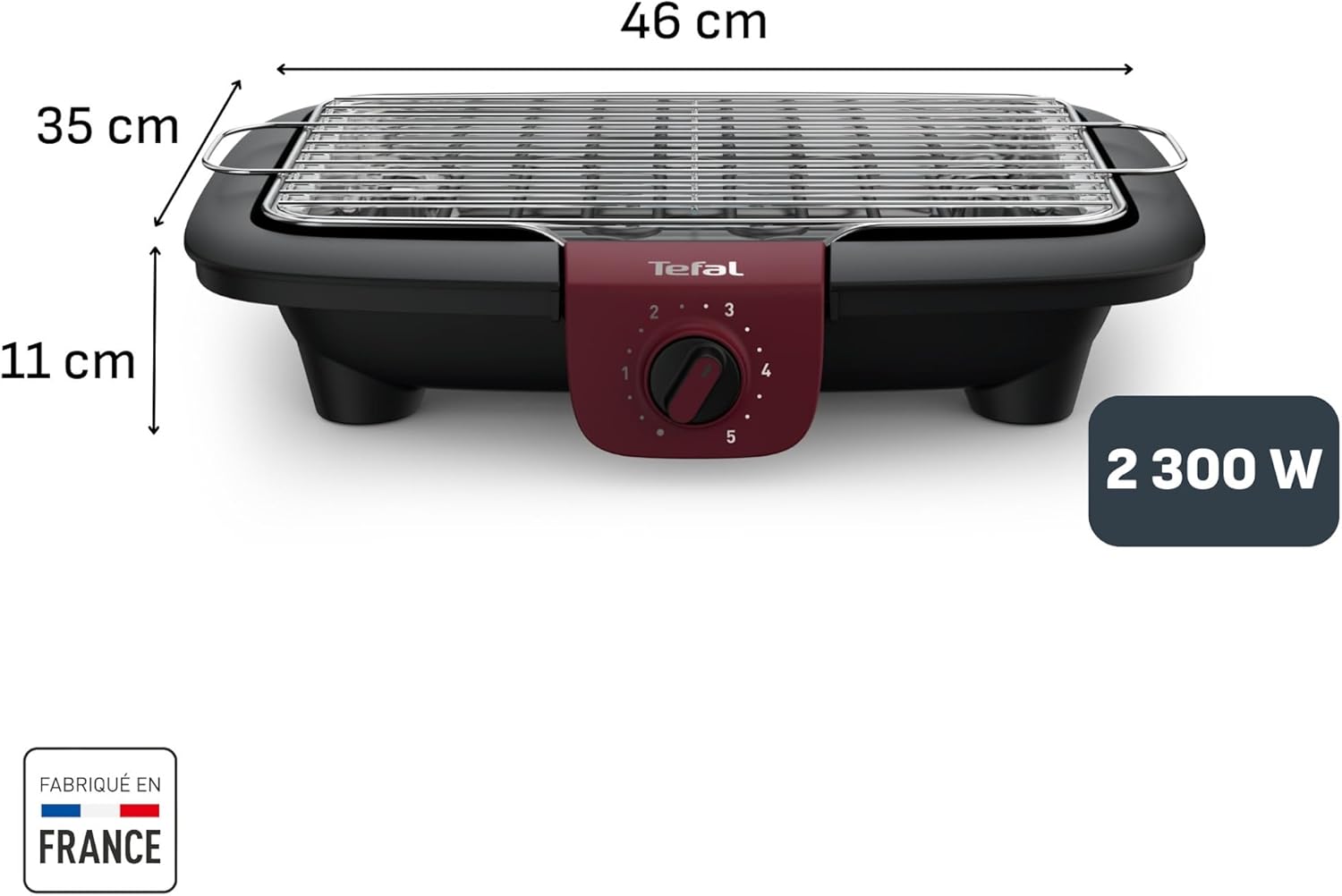 Tefal - EasyGrill Adjust - grande surface inox, réglable, lave-vaisselle - BG90E514