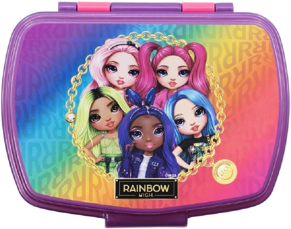 Boîte à sandwich rectangulaire multicolore, 16,5x11,5x5,5cm, réutilisable, sans BPA