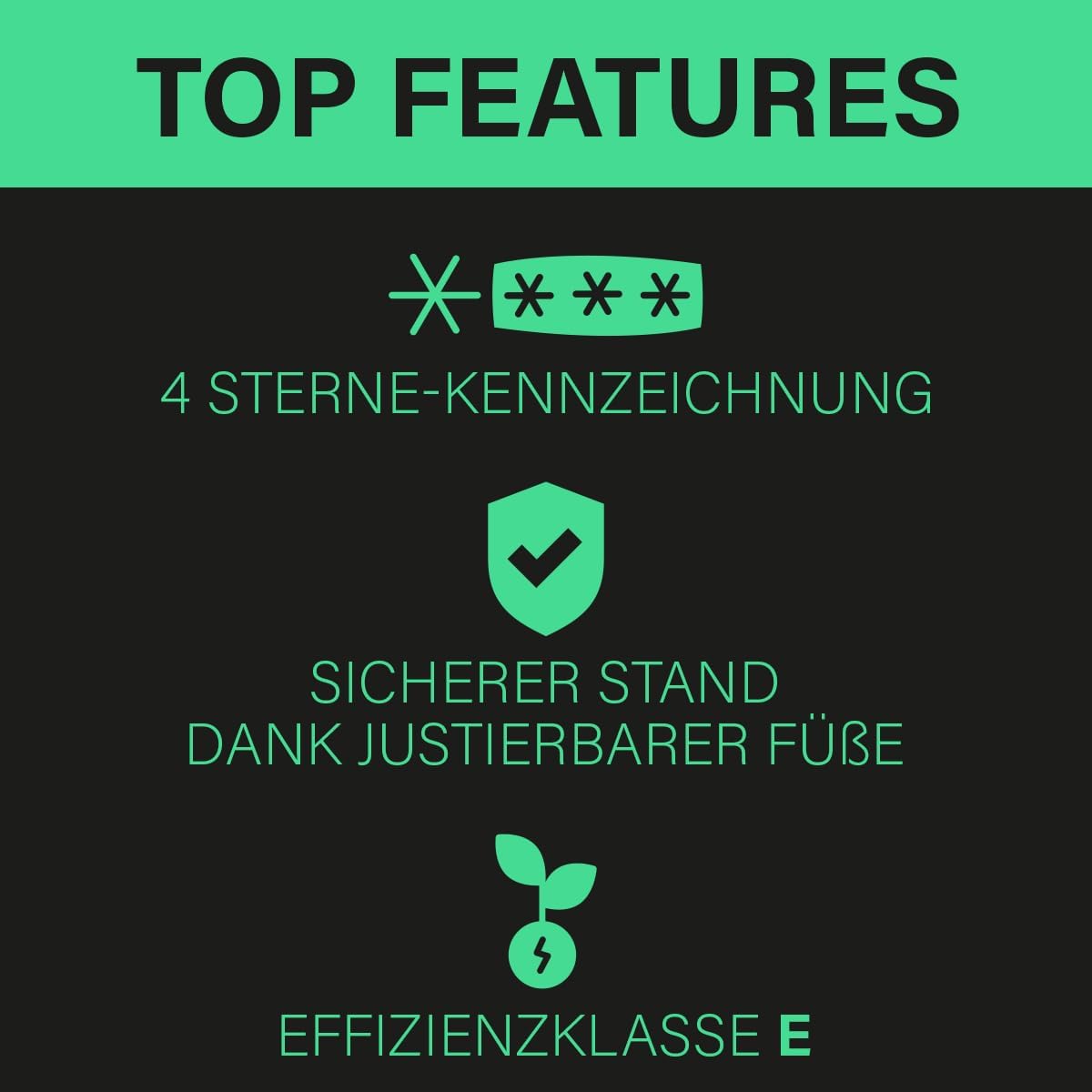 Bomann - congélateur GS 7340 - 168L, 4 tiroirs, inox, commande réglable - GS7340