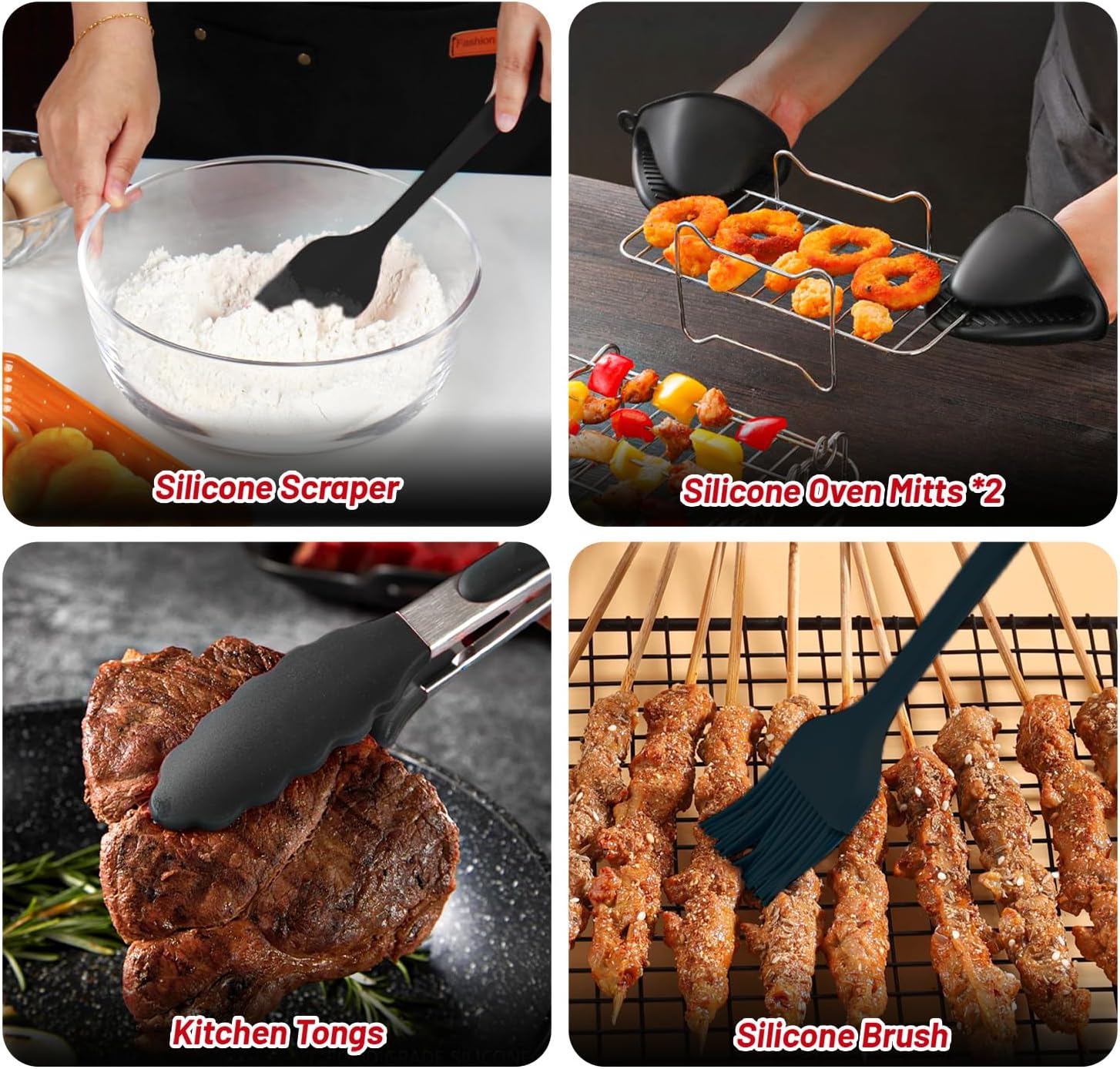 Accessoires Air Fryer - silicone, grille, papier cuisson, spray, EZ942BF0