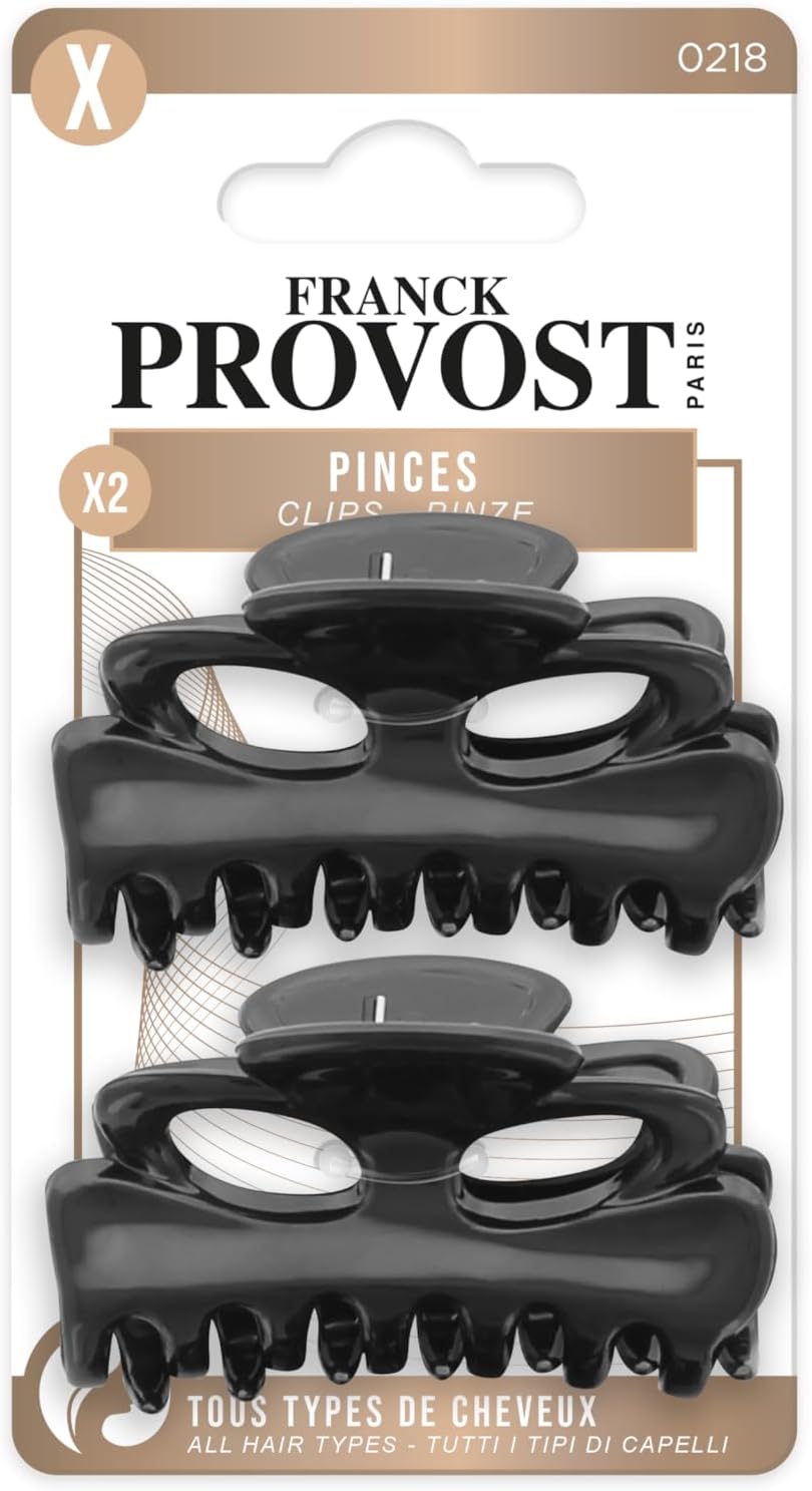 Franck Provost - pince à cheveux, lot de 2, maintien fort, design solide