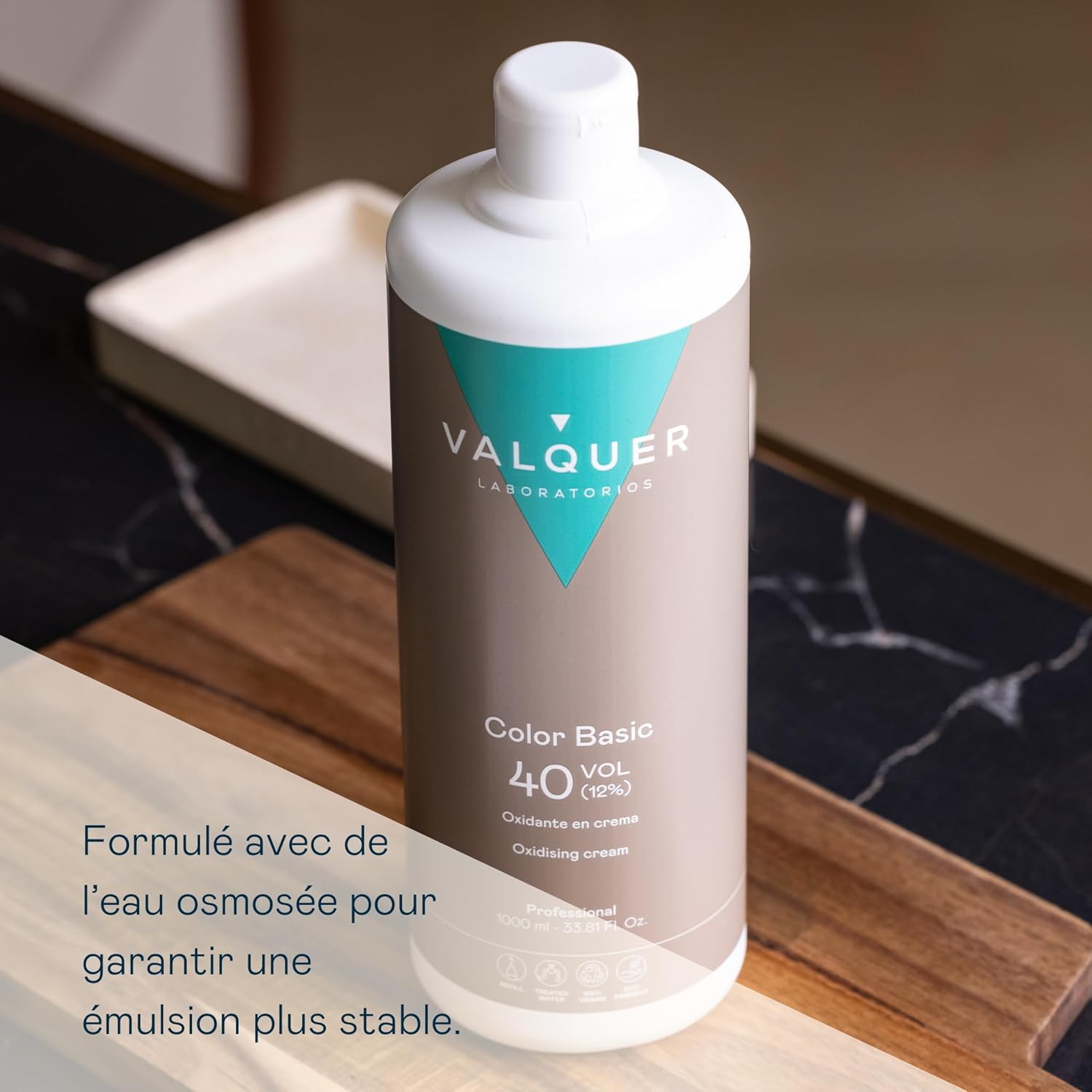 Valquer - Crème oxydante professionnelle - 1000 ml - 40 Volumes, 12%
