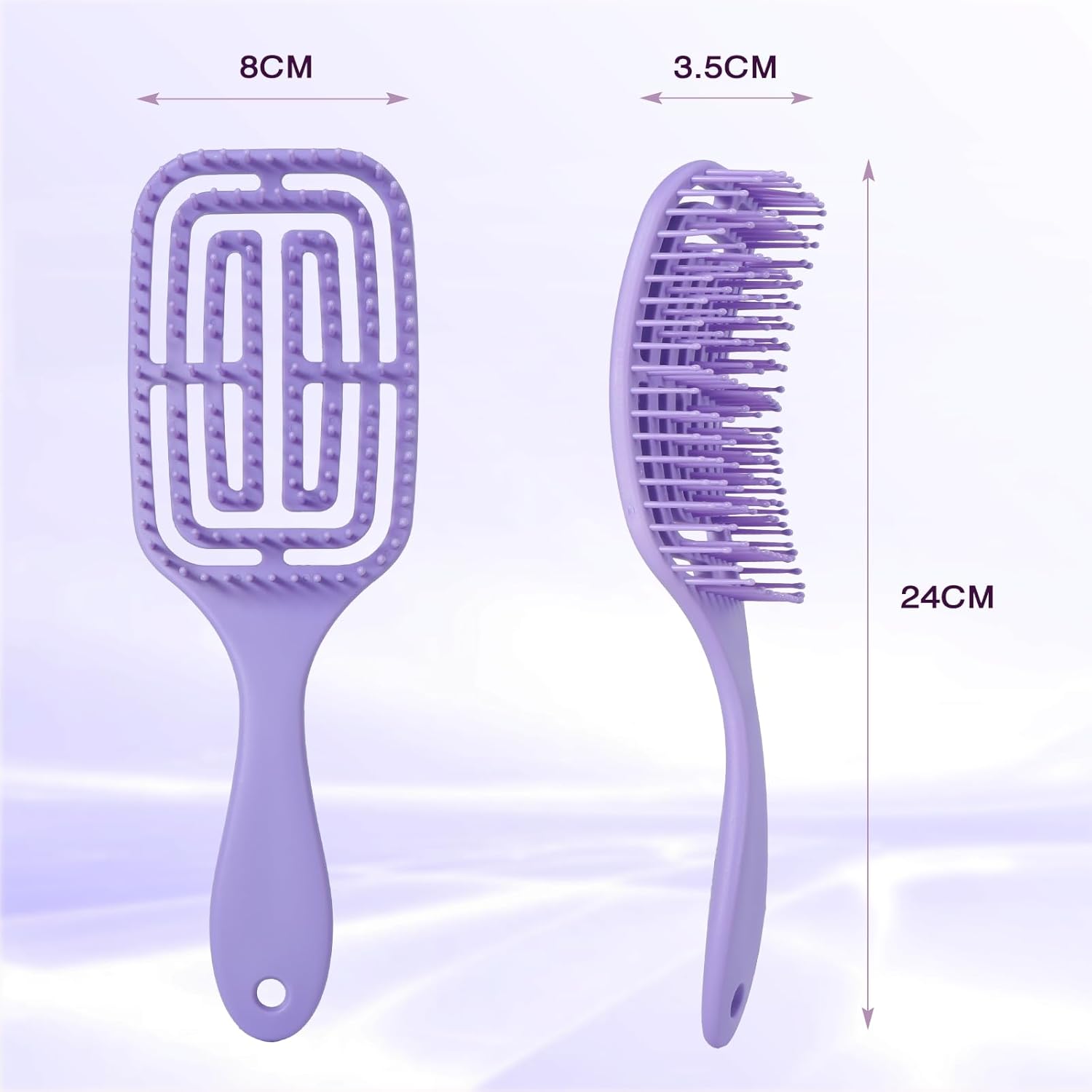 Brencco - Brosse démêlante magique cheveux bouclés anti-casse