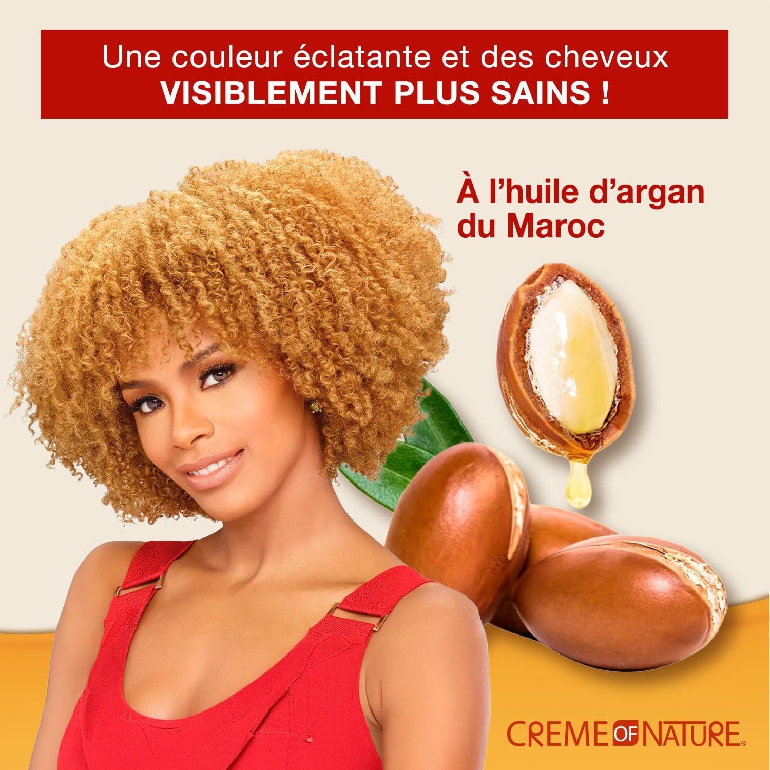 Creme of Nature - Argan Oil coloration longue tenue - 10.01 blond roux - couvre 100% cheveux blancs