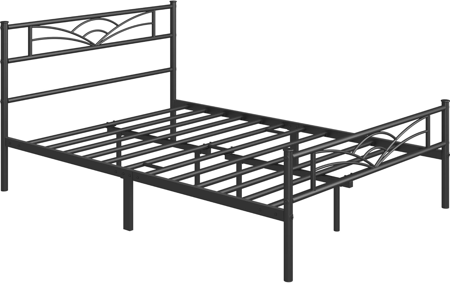 Yaheetech - Lit métal simple - 140x200cm - montage facile, gain de place