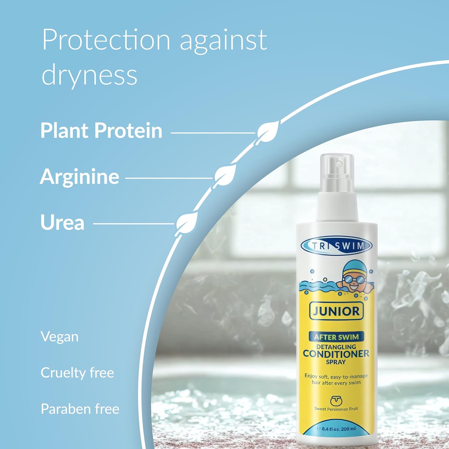 TRISWIM - Junior Après-shampoing démêlant - soin cheveux piscine enfants