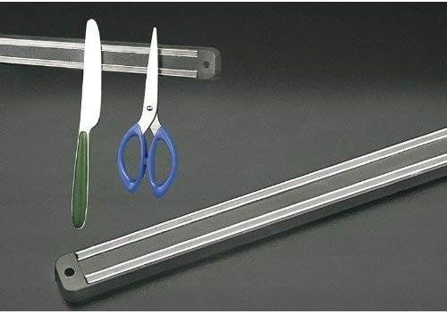 Metaltex - Magnetika - support mural double bande - fixation incluse, argent