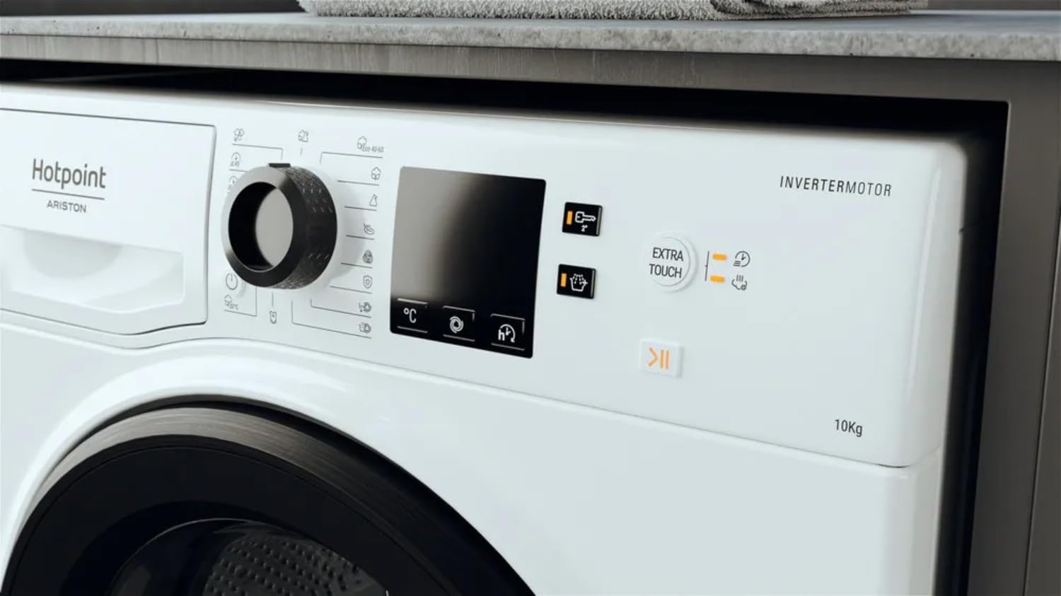 Hotpoint - Lave-linge série 10kg, 1400tr/min, Inverter, Steam Hygiene - NS1069CWKEUN
