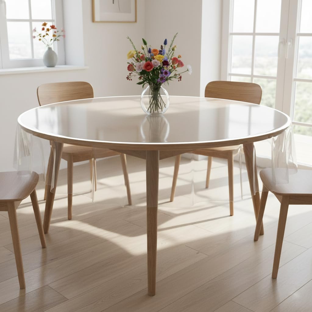 VITA PERFETTA - nappe PVC ronde - 140 cm - protection transparente