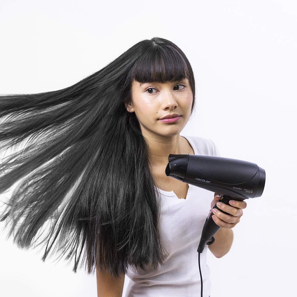 Cecotec - Bamba IoniCare 5450 - sèche-cheveux 2400W, ions réels, air froid, diffuseur, compact, 5450