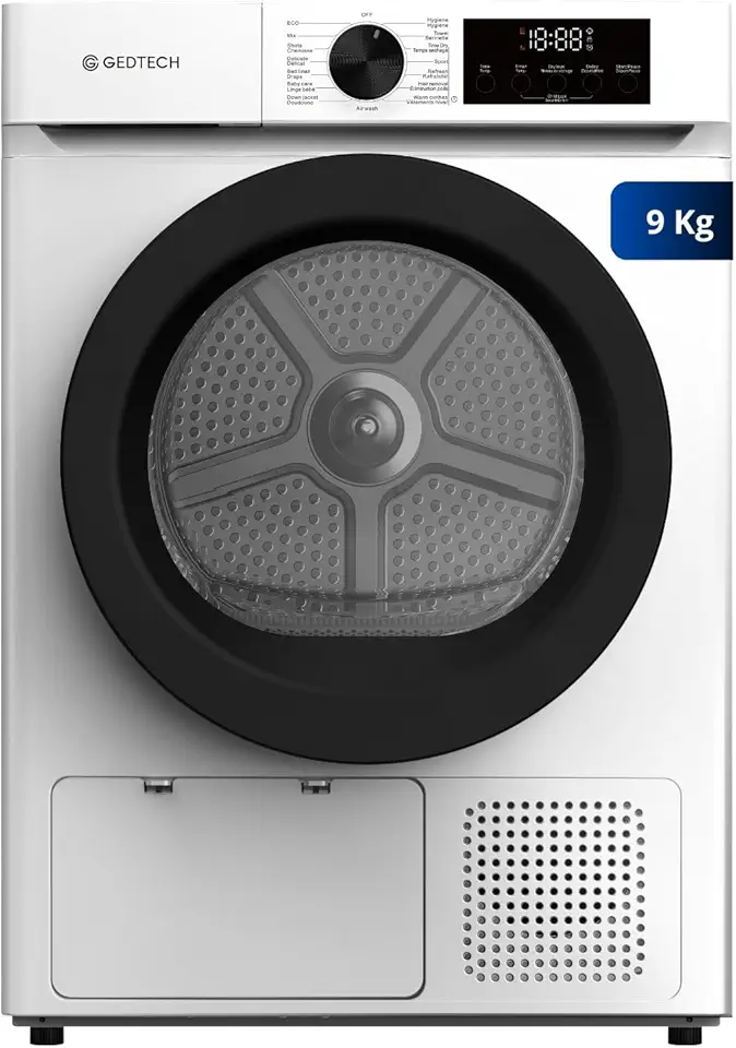 GEDTECH - sèche-linge pompe à chaleur 9 kg L60cm 16 programmes SL9HPE