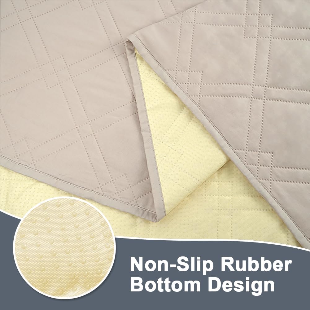DUJUIKE - housse imperméable canapé - 208x208 cm - protection animaux, base antidérapante