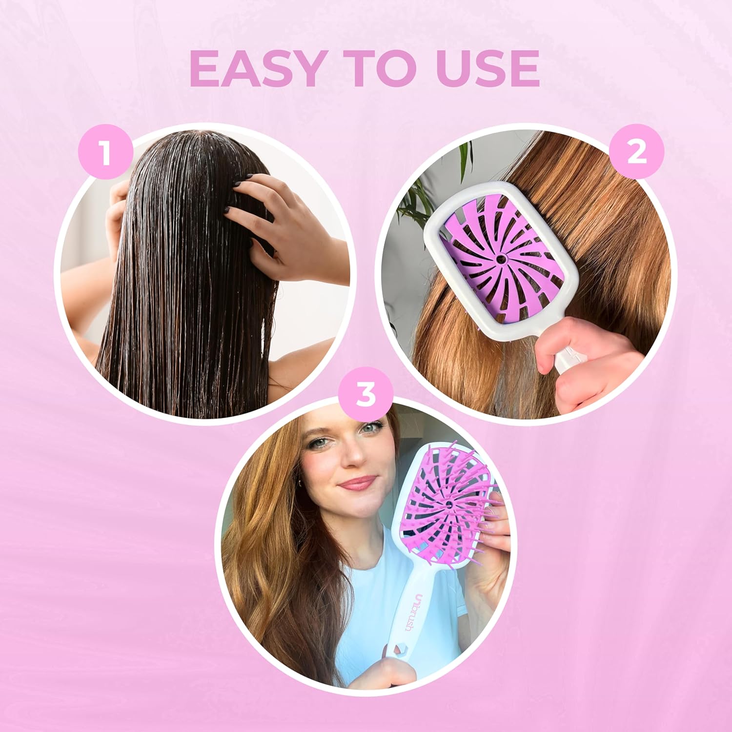 FHI Heat - UNbrush Plus - ultra légère, démêlage doux, 84 poils UltraFlex