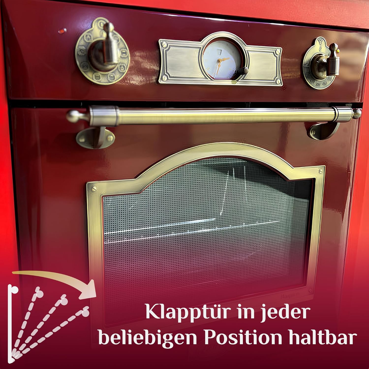 Kaiser Empire - bordeaux 60 cm - four encastrable rétro, grill, 67L, EH 6355