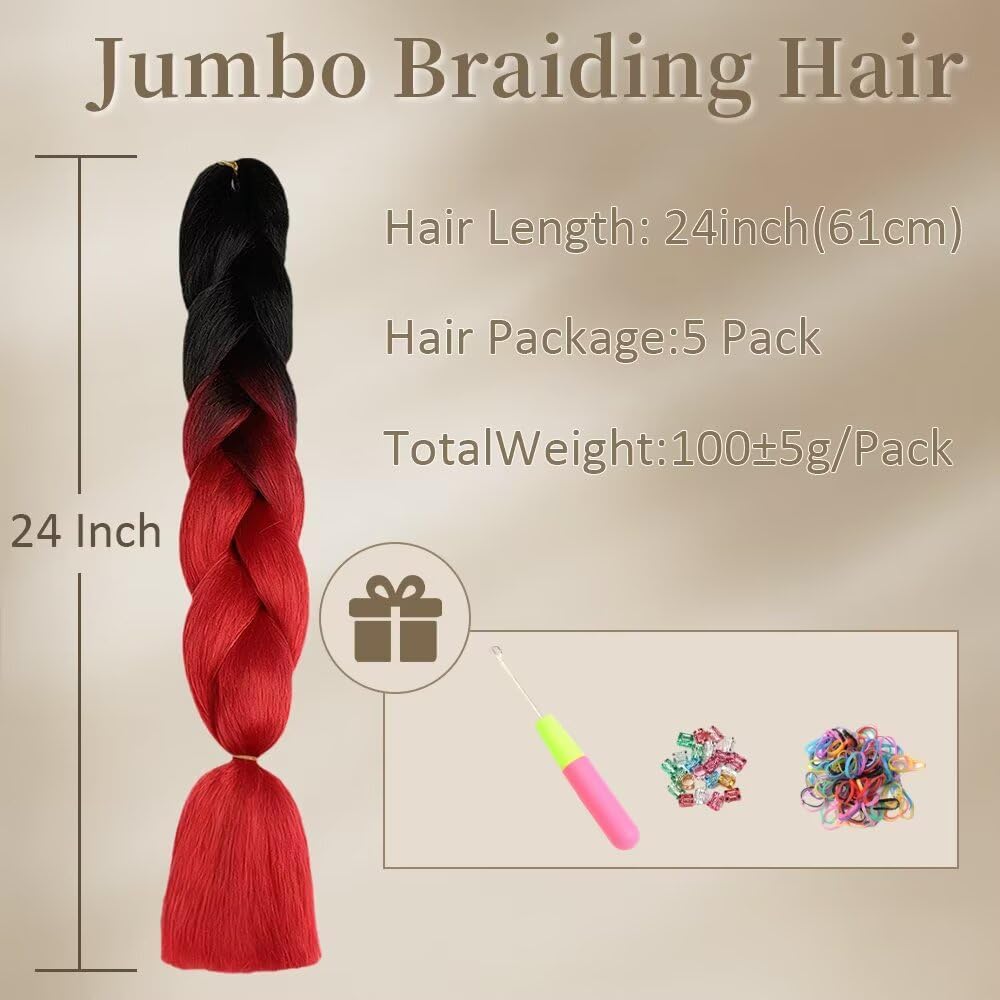 ShowJarlly - Ombre Jumbo Braids 24