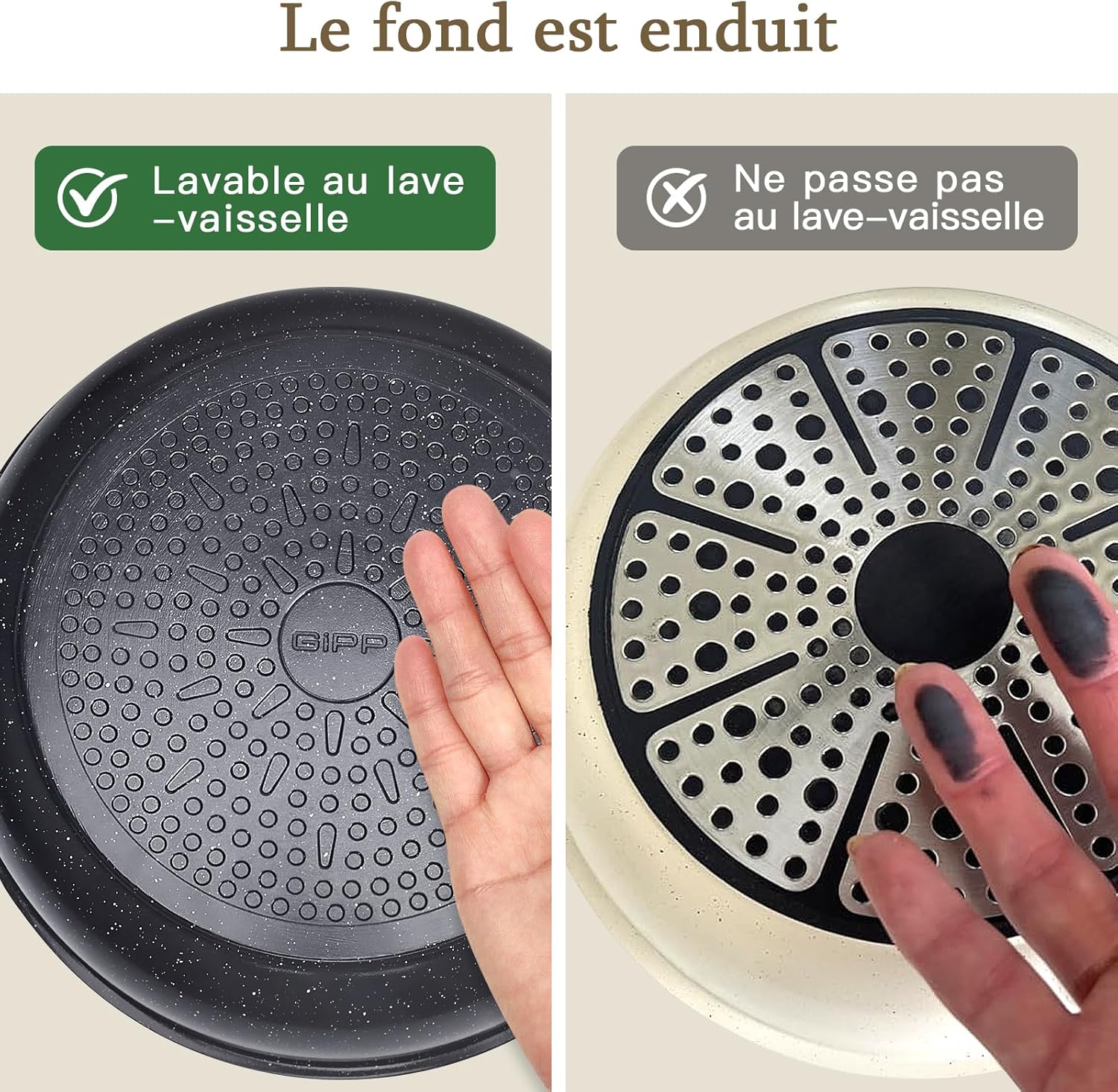 GiPP - Set de 21 pièces avec poignée amovible - induction, céramique, four - GIPP21SET