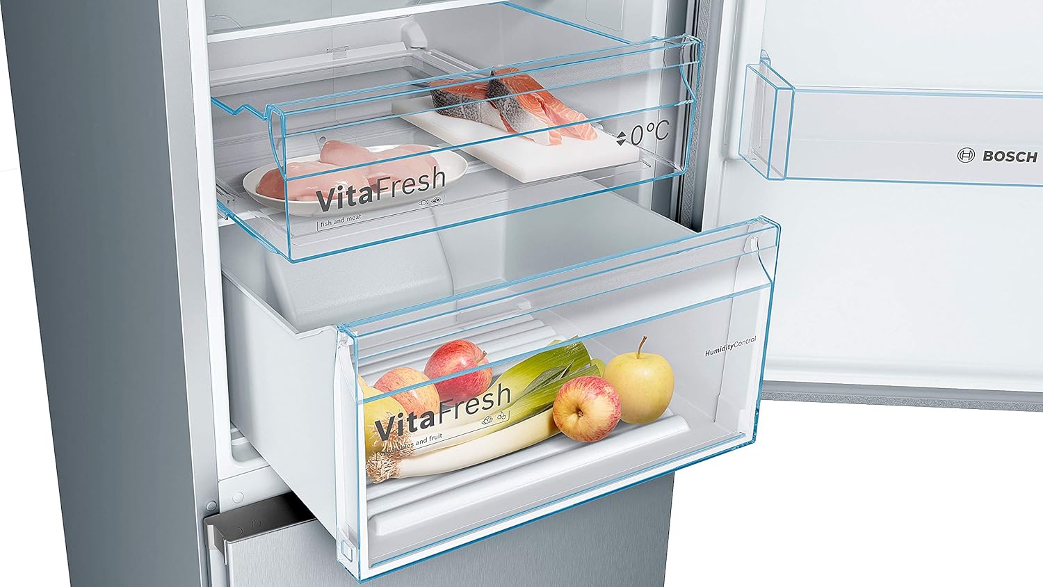 Bosch - KGN36VLED Série 4 - 186x60 cm - 326L - inox, KGN36VLED