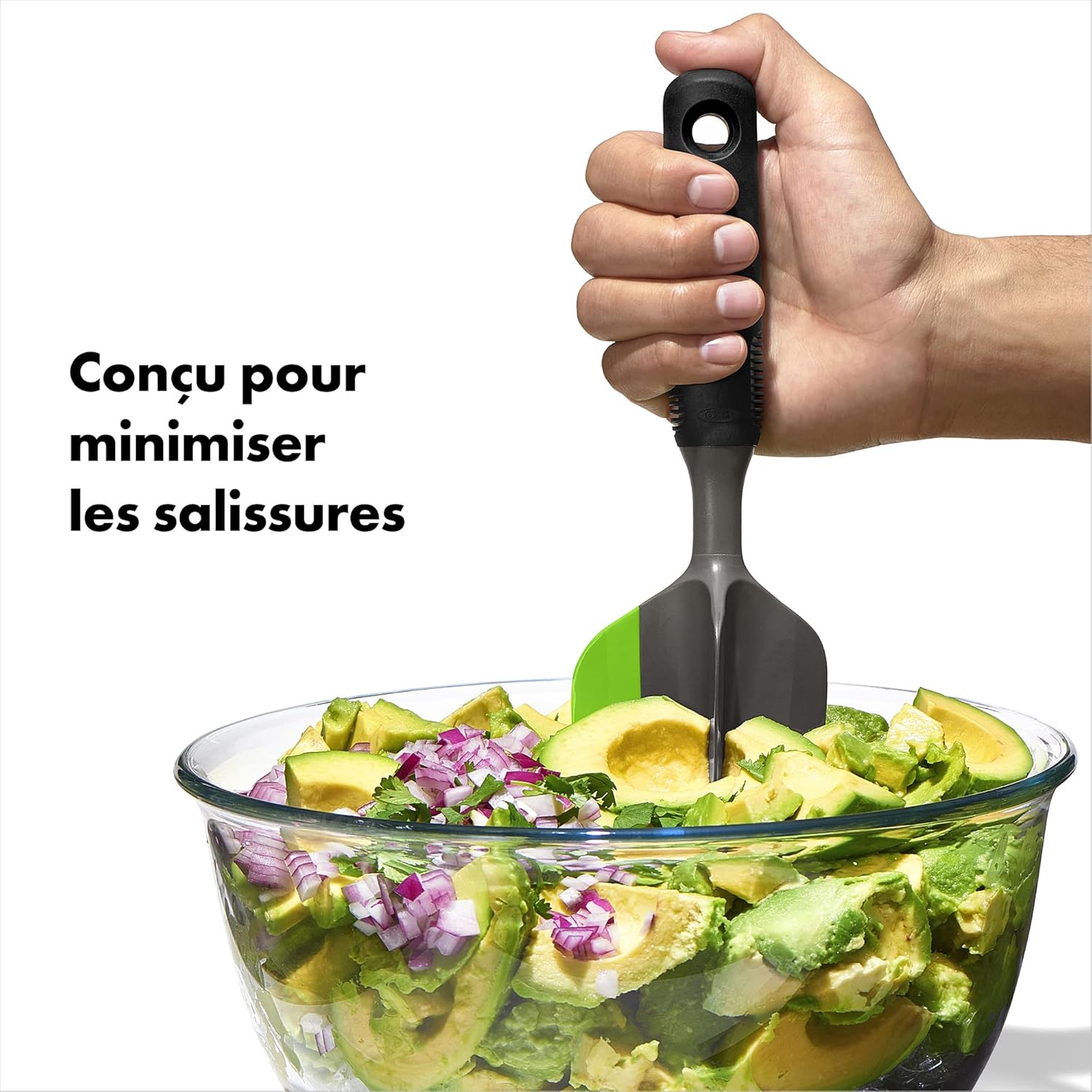 OXO - Good Grips Scoop and Smash - outil multi-usage avocat noir