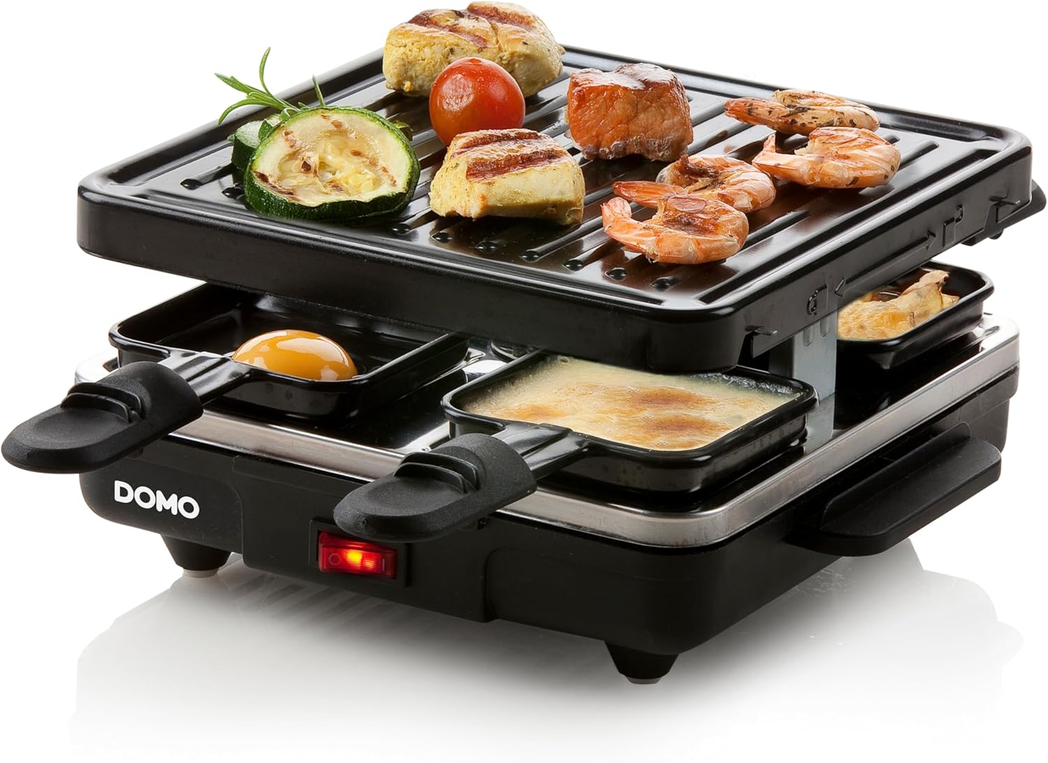 DOMO - raclette Just us - 4 personnes - 600W compact - DO9147G