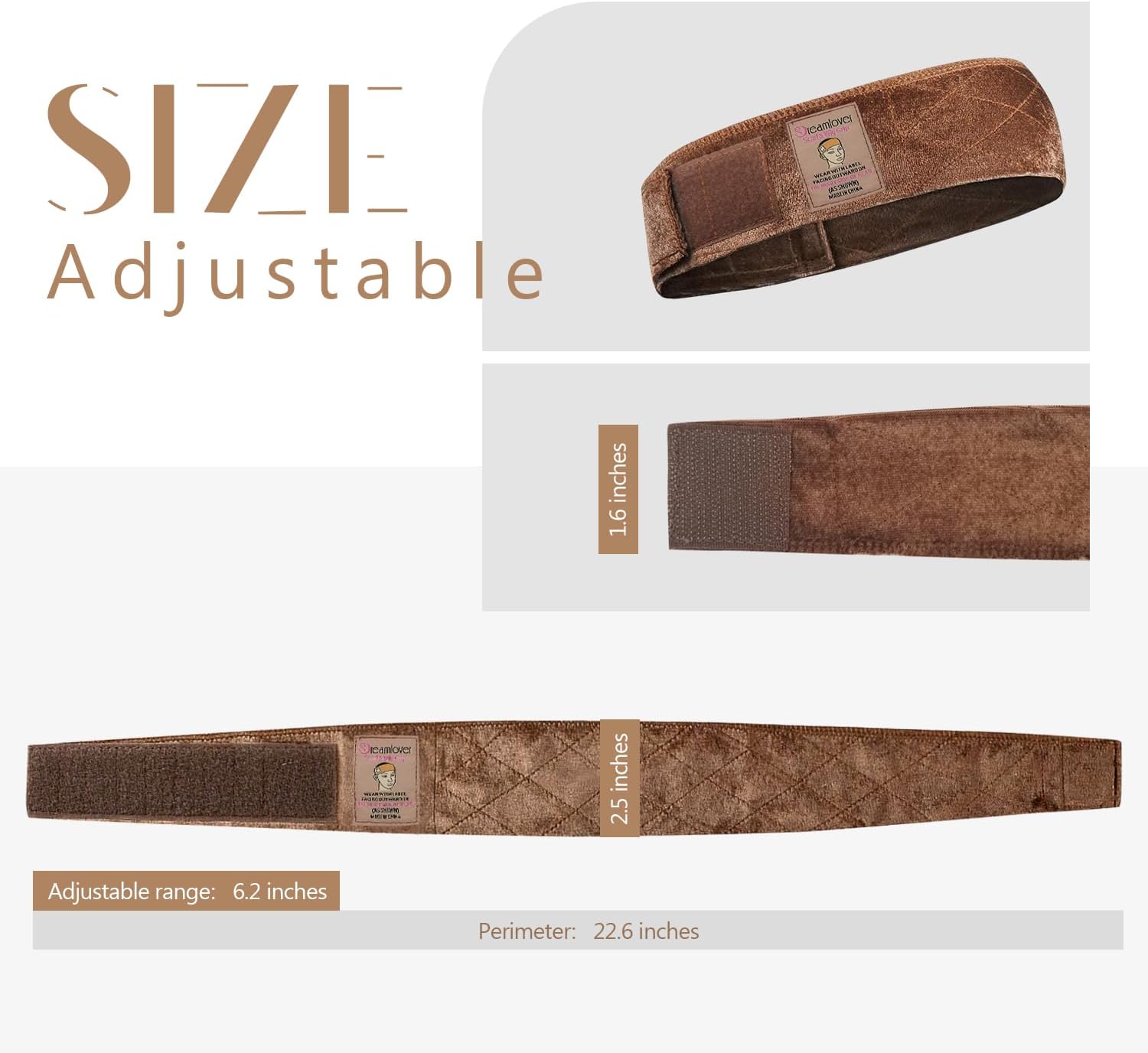 Dreamlover - Bandeau Perruque antidérapant - 2 pièces marron - Bande anti-glisse pour perruque femme