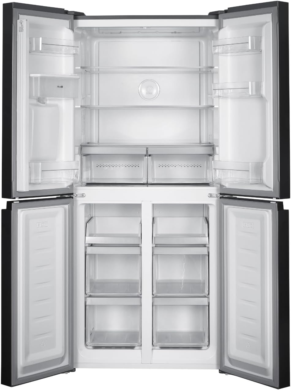 GEDTECH - Réfrigérateur multi-portes inox, 470L, No Frost, distributeur d'eau, GMP470IXT