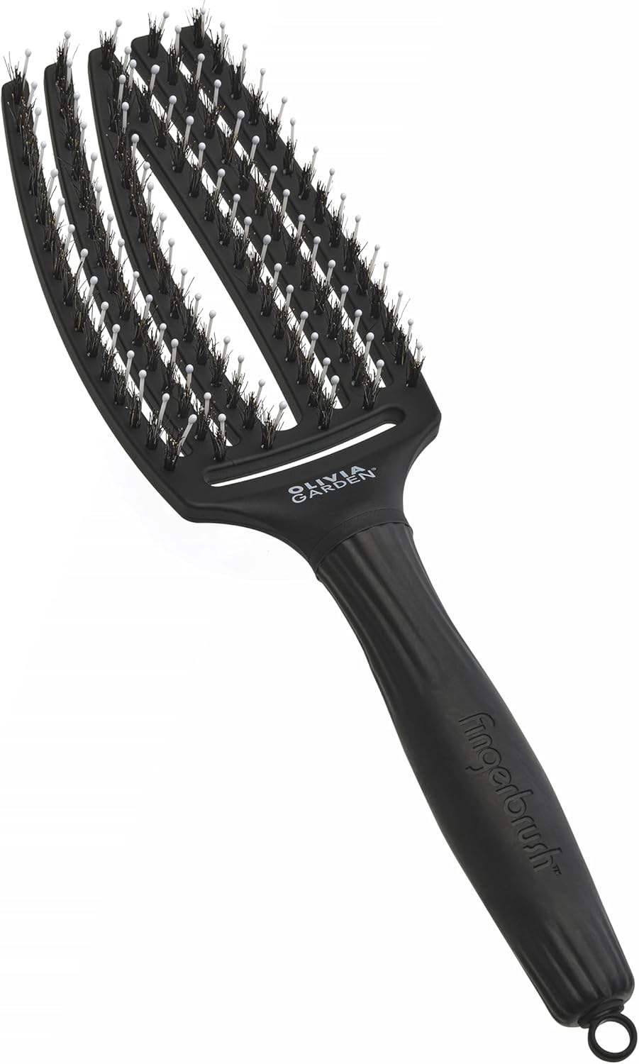 Olivia Garden - Fingerbrush Care Iconic - brosse démêlante sanglier & nylon - brillance et coiffage lisse