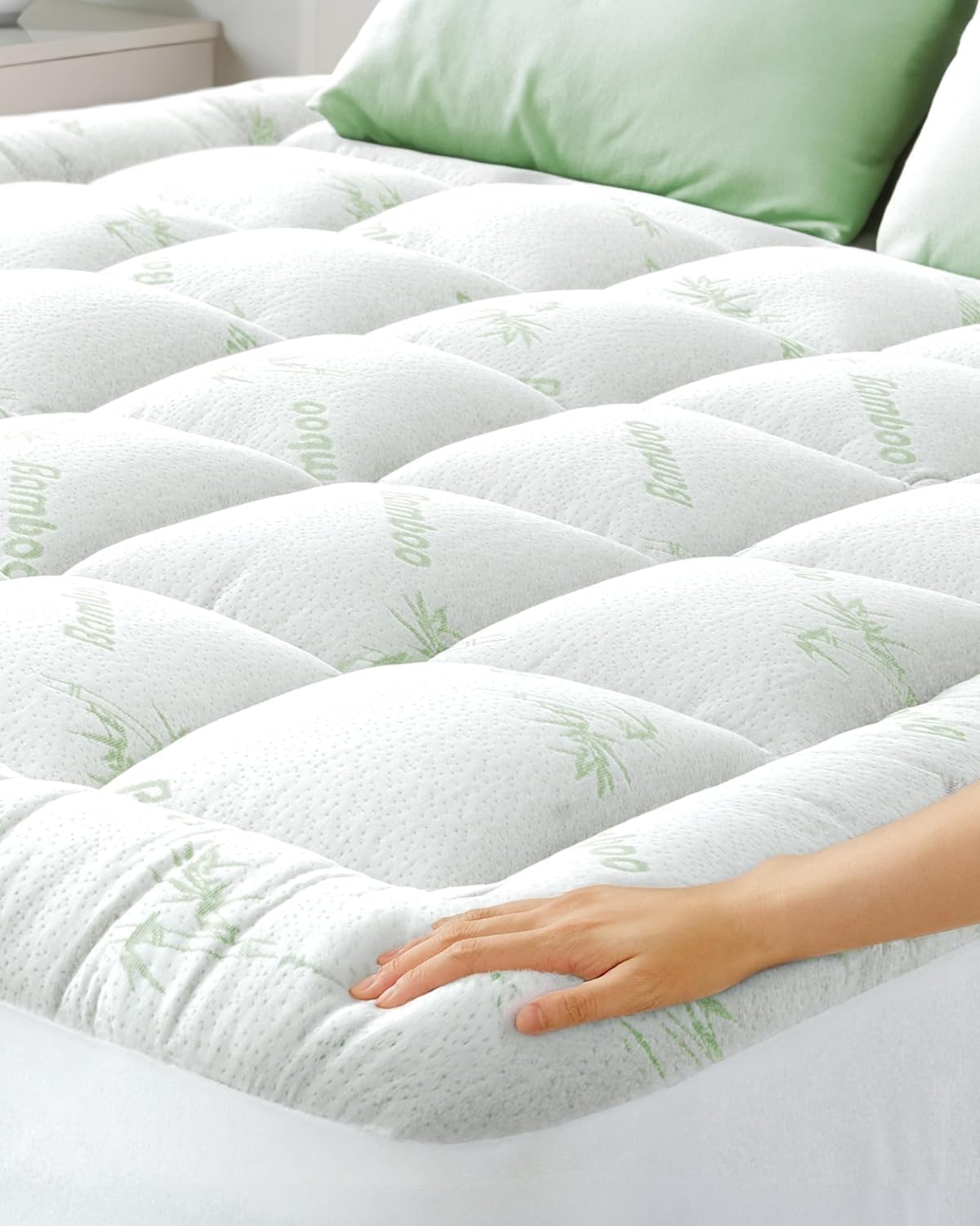 Surmatelas Confort Nuageux - 140x190 cm - Ultra-doux, bambou respirant