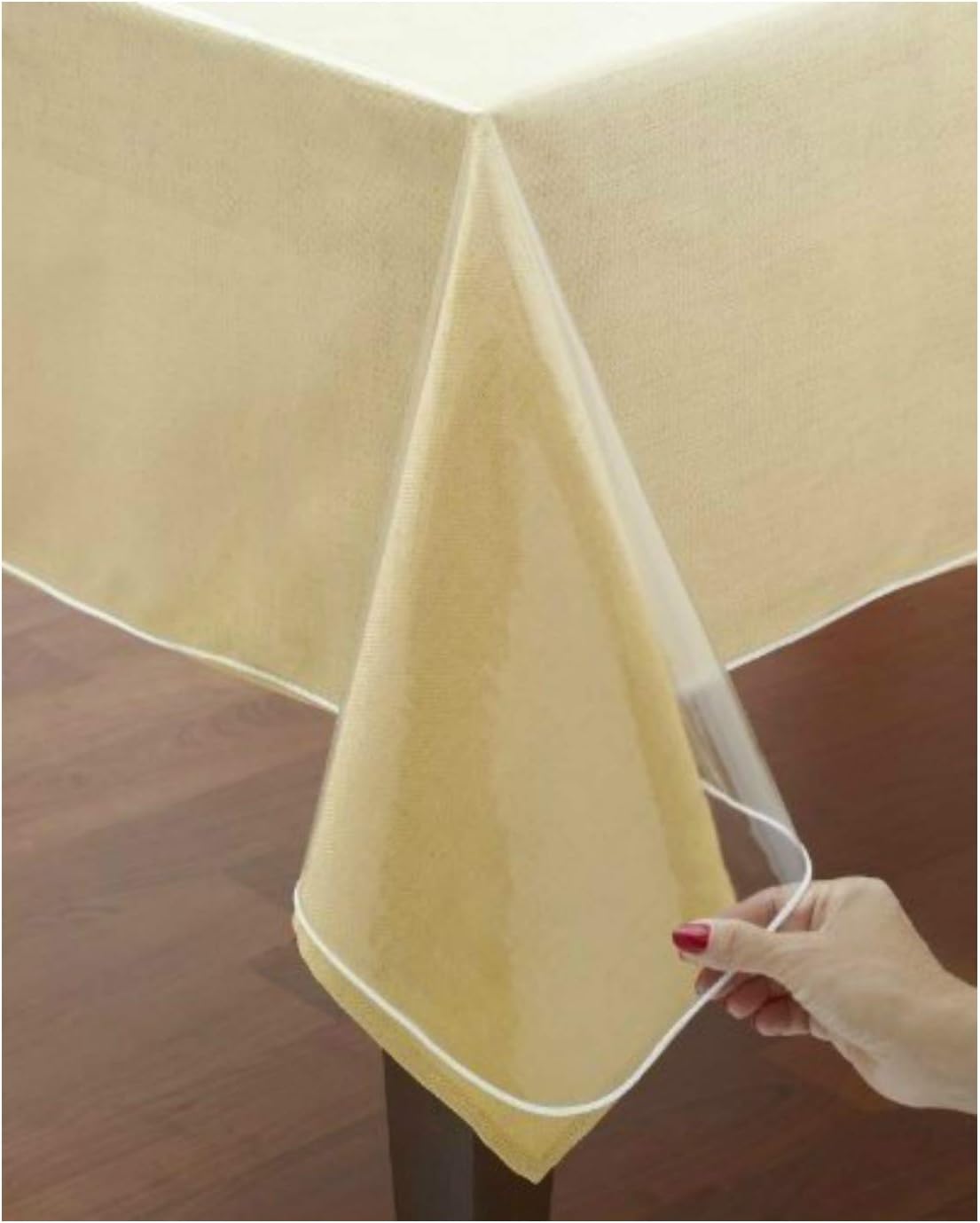 VITA PERFETTA - nappe transparente PVC fine - 140x200 cm - rectangle