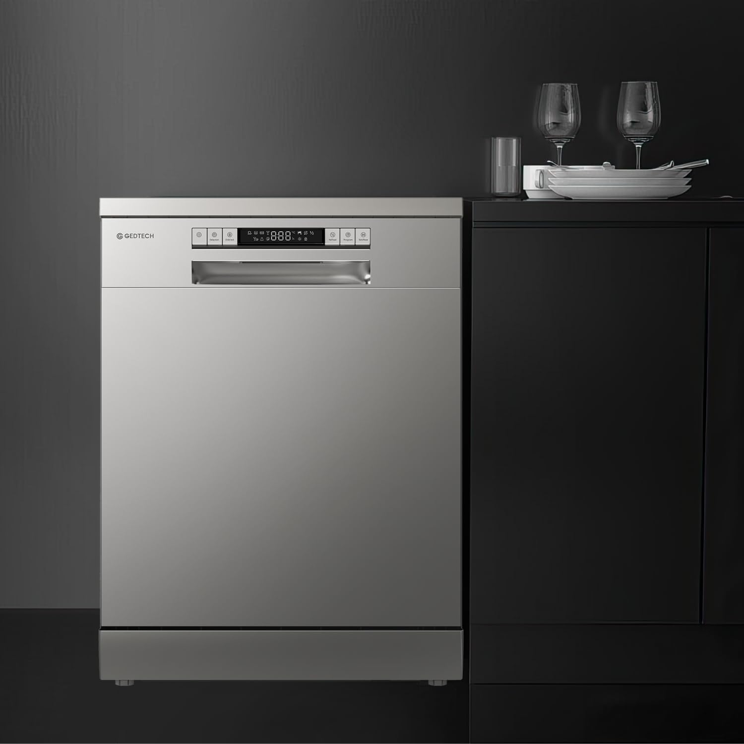 GEDTECH - Lave-vaisselle 14 couverts - 46 dB - départ différé - GLV1446SL