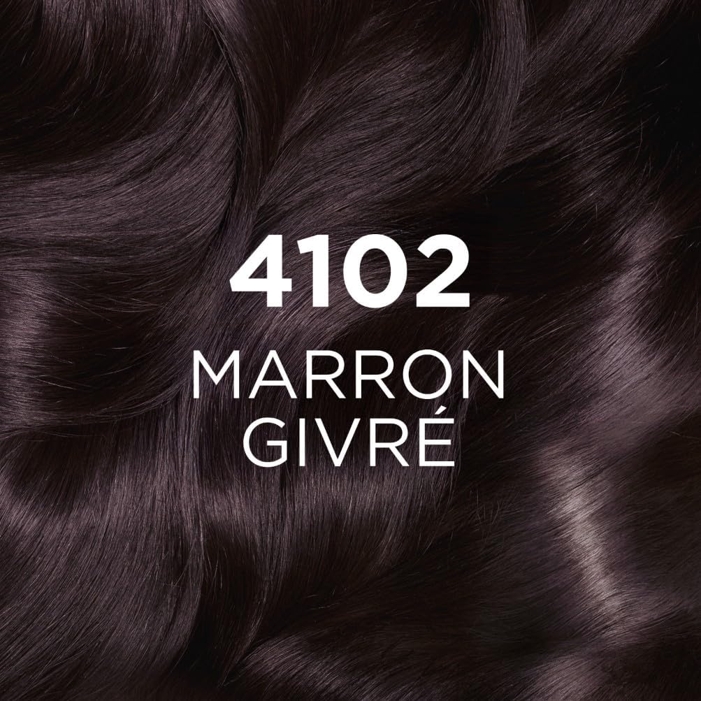 L'Oréal Paris - Casting Crème Gloss - coloration semi-permanente, soin gloss sans ammoniaque, nuance marron givré 4102