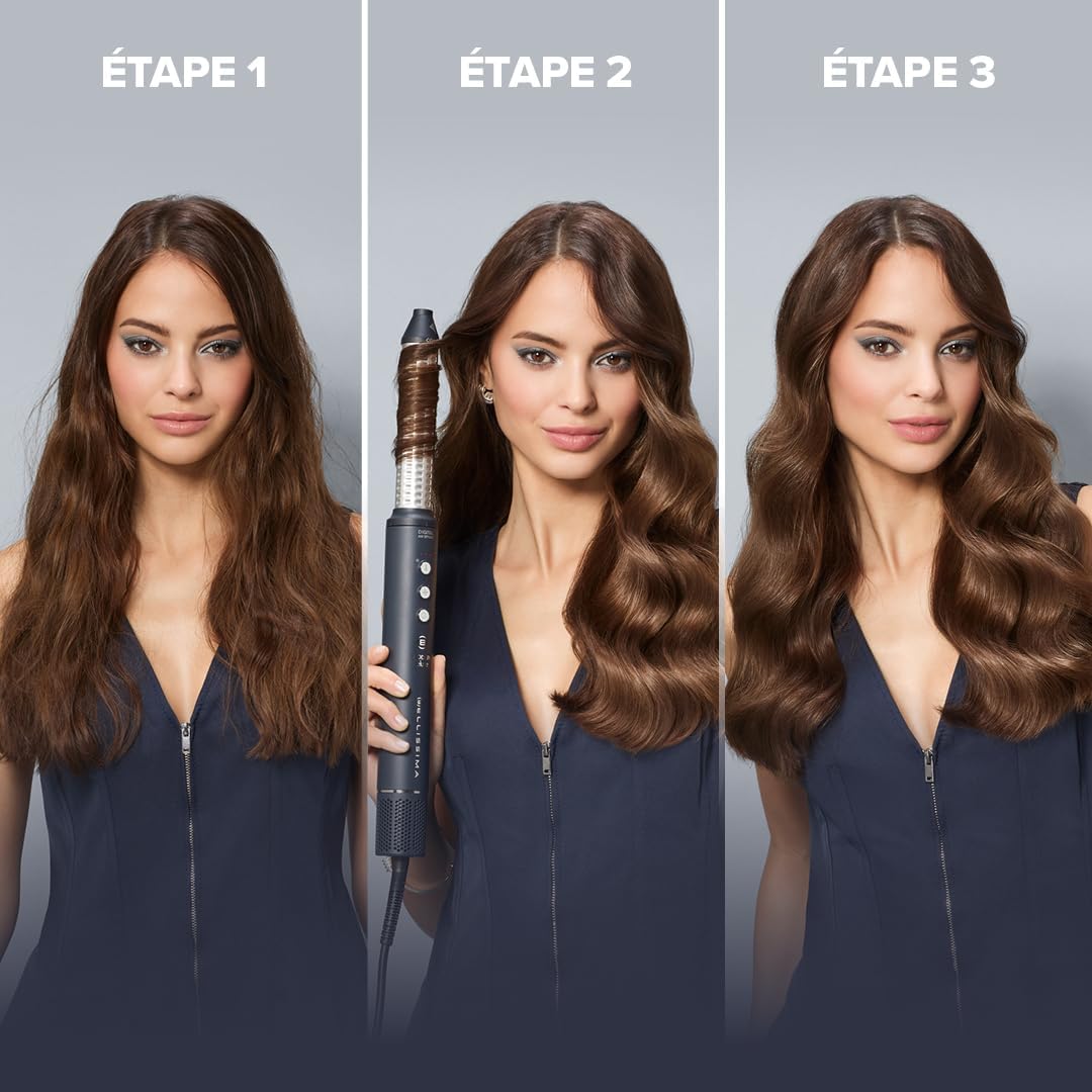 Bellissima - Prodigy Deluxe - Brosse soufflante 5-en-1 - Brushing, lissage, boucles, diffuseur, accessoire céramique