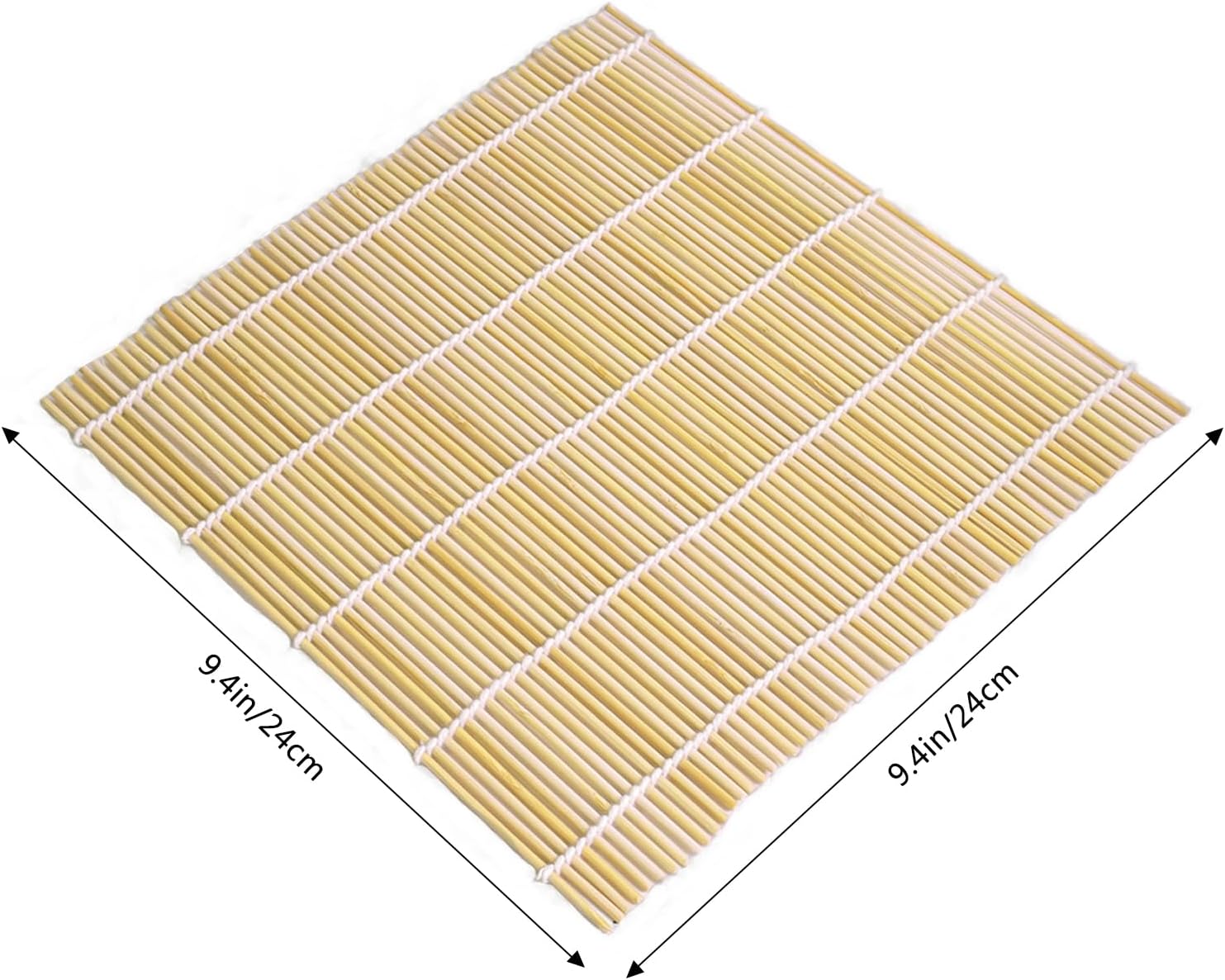Tapis à Sushi - rouleau bambou naturel - 24x24 cm - idéal débutants