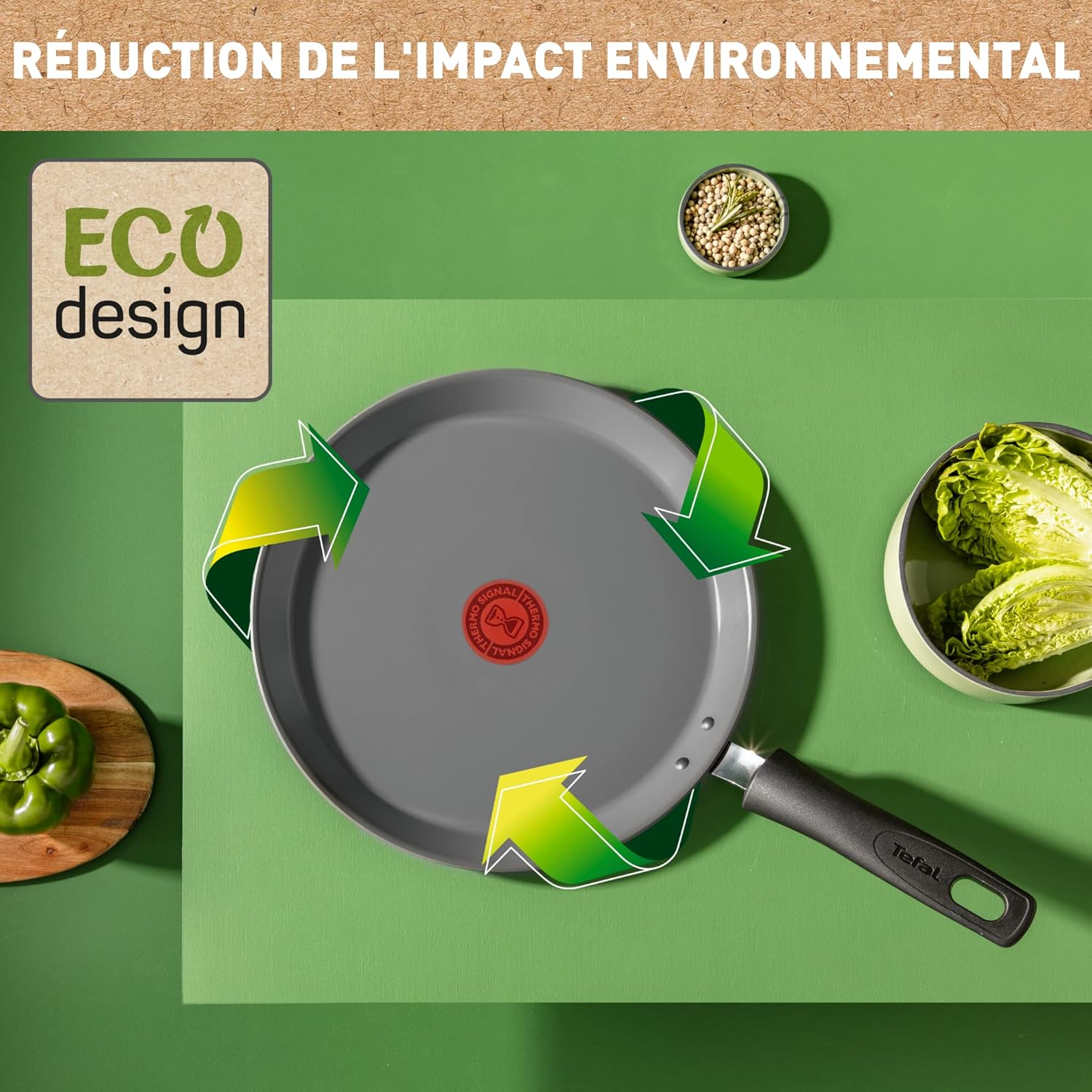 Tefal - Renew - poêle à crêpe 28cm, céramique, induction, Eco, C4253913