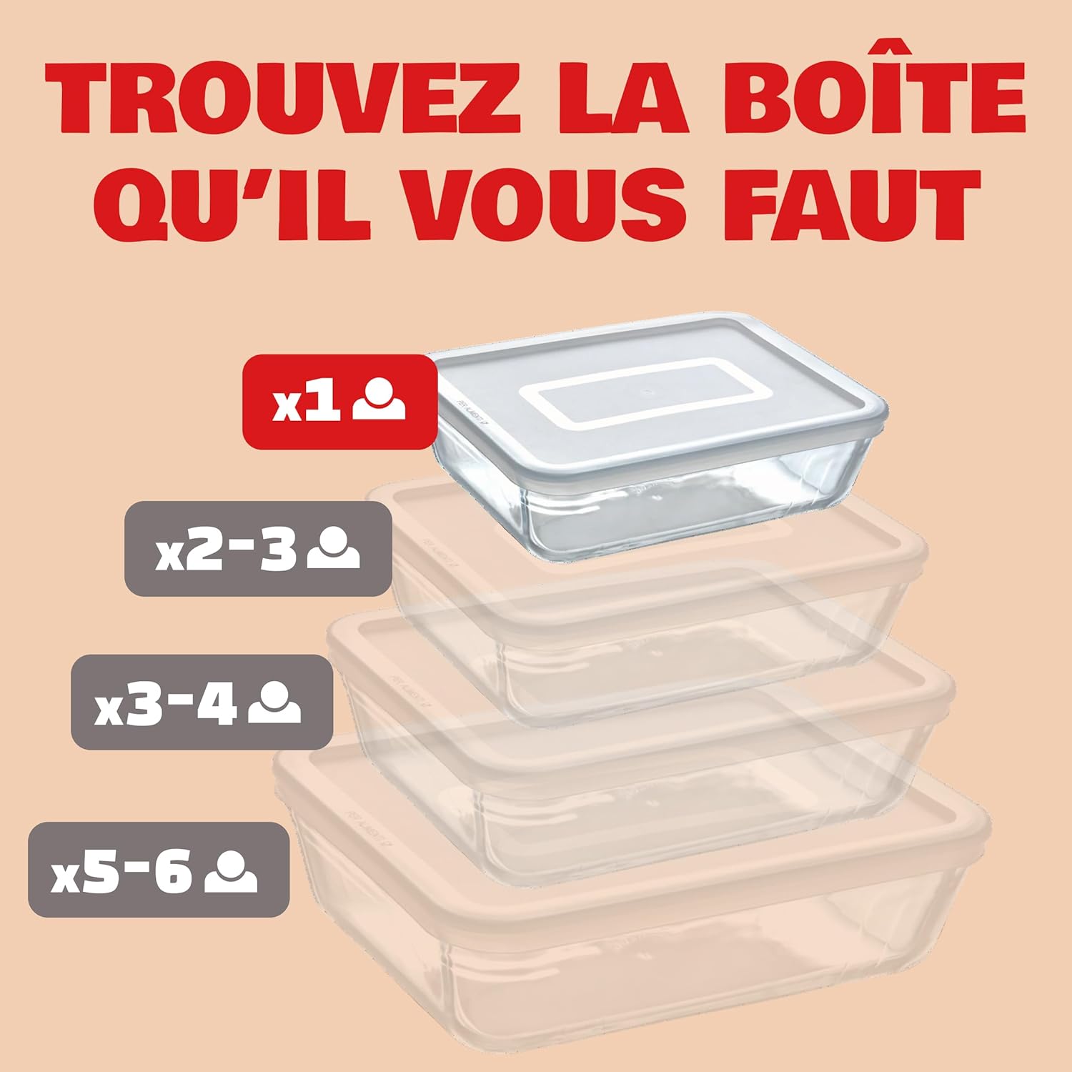 Pyrex - Spécial Congélateur Rectangulaire 19x14 cm - Verre borosilicate résistant et sans BPA