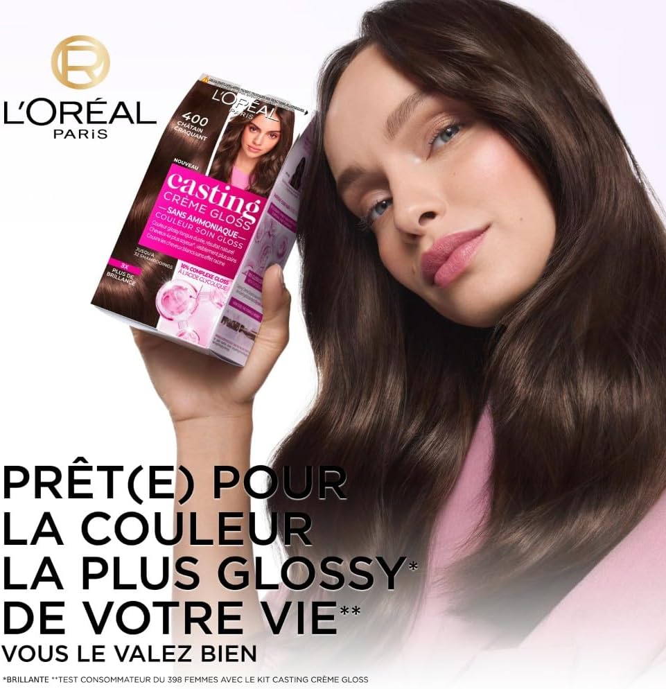 L'Oréal Paris - Casting Crème Gloss - sans ammoniaque - soin couleur ton sur ton - Chocolat Epicé 554
