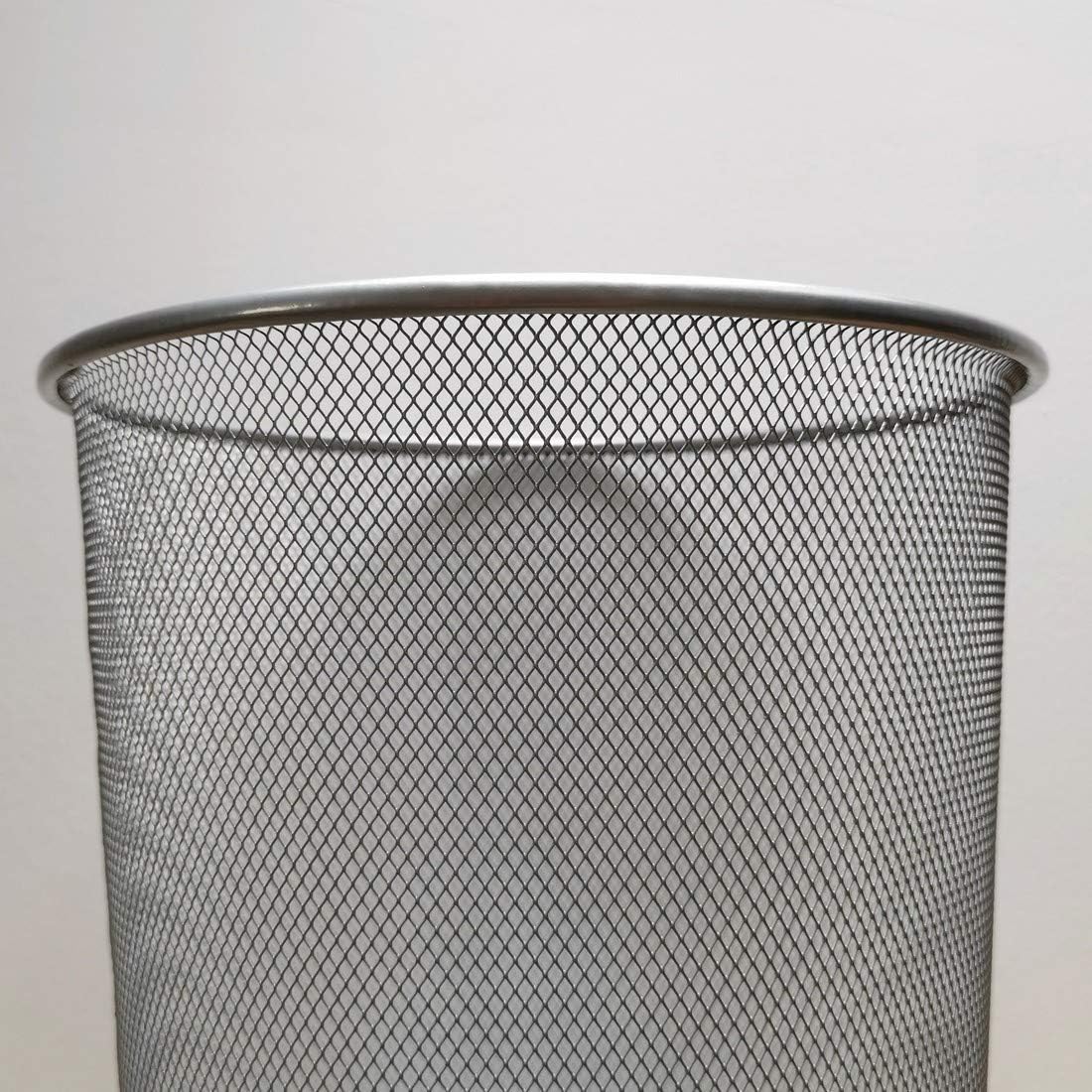 D.RECT - corbeille à papier treillis - 266x218x280mm - 12L argent