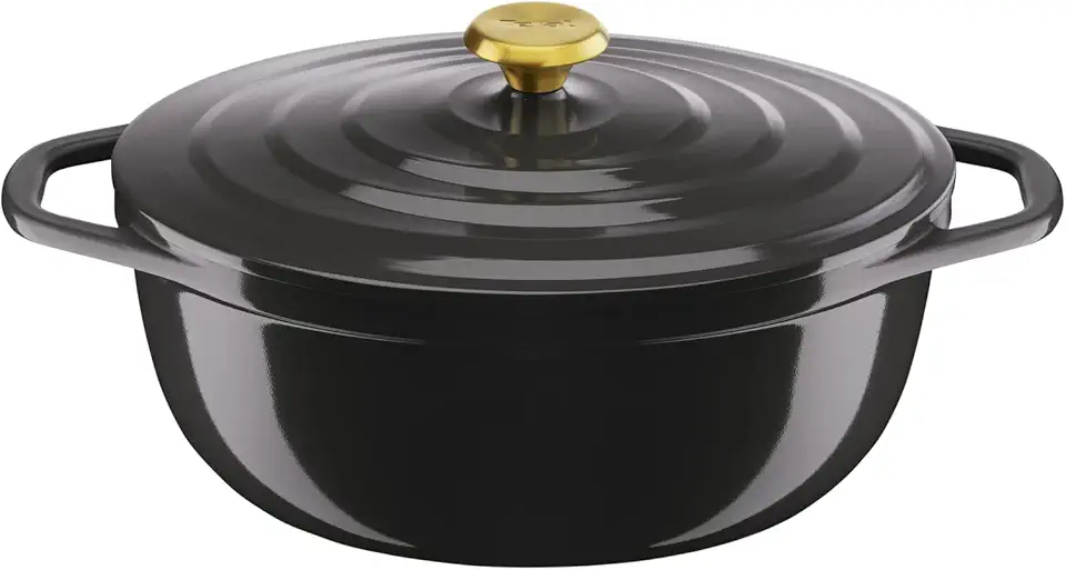 Tefal - cocotte ovale Air - 30x23cm, 5,7L, fonte légère, couvercle, E2558904