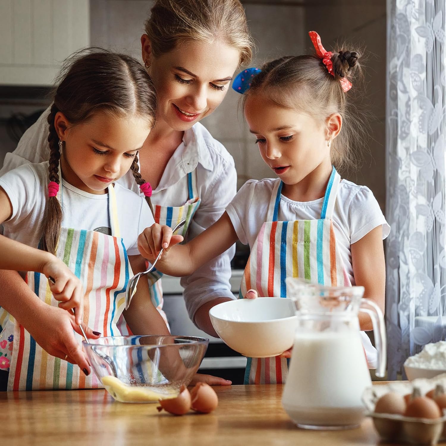 YASHE - Mini Gaufrier Double - rond fonte antiadhésif - contrôle temp - YASHE
