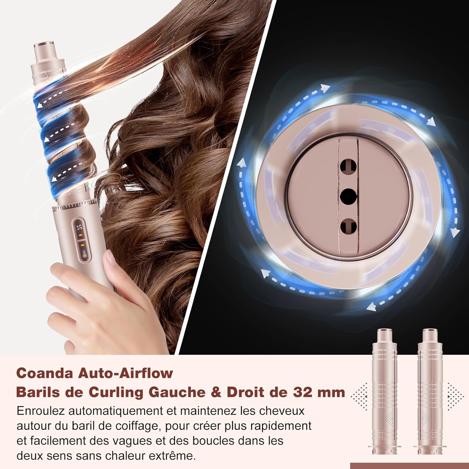 7MAGIC - Air Styler 7 en 1 - multifonction, ionique, coiffure, voyage