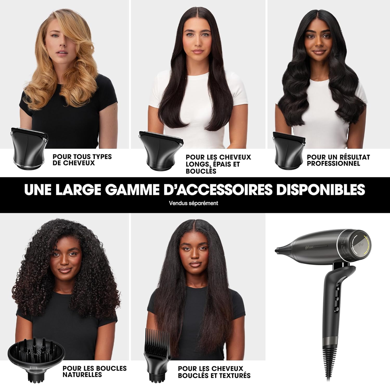 ghd - Speed série - sèche-cheveux pro, séchage rapide, contrôle,  sans dommage