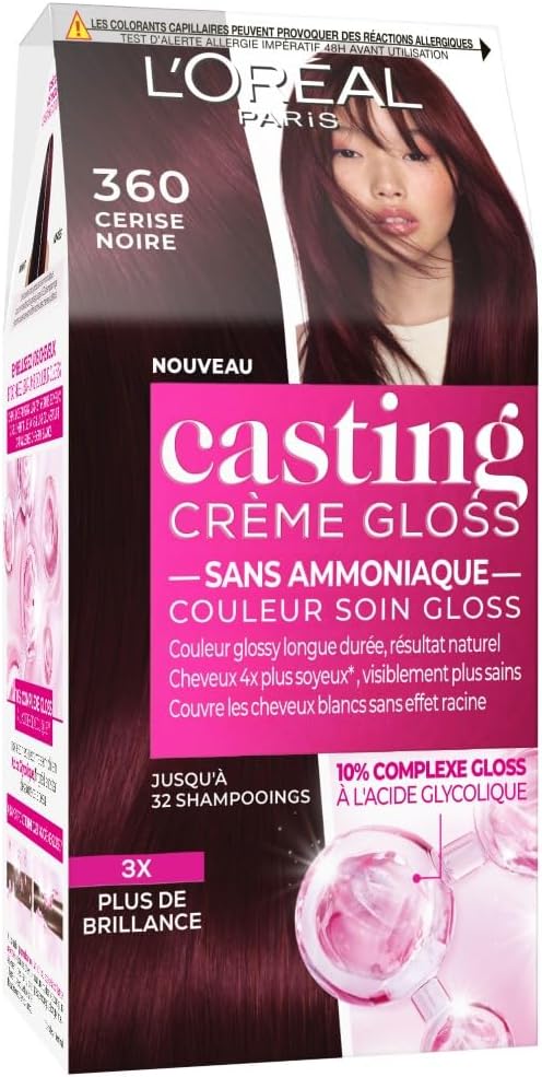 L'Oréal Paris - Casting Crème Gloss - soin sans ammoniaque, nuance Cerise Noire 3.60
