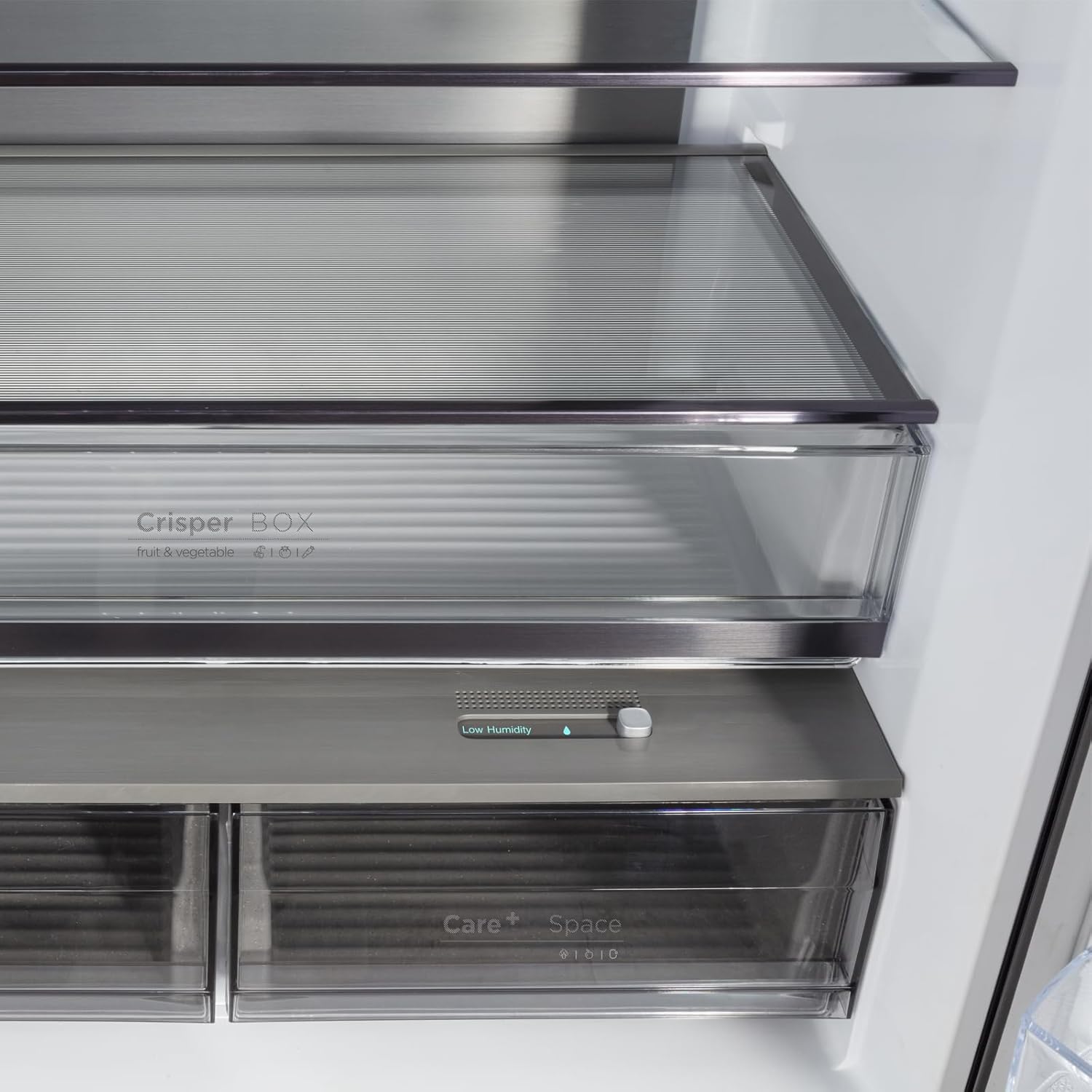 CHIQ - Réfrigérateur multiportes Inox 182x63cm 415L, Smart Inverter, CCD415NEI4E