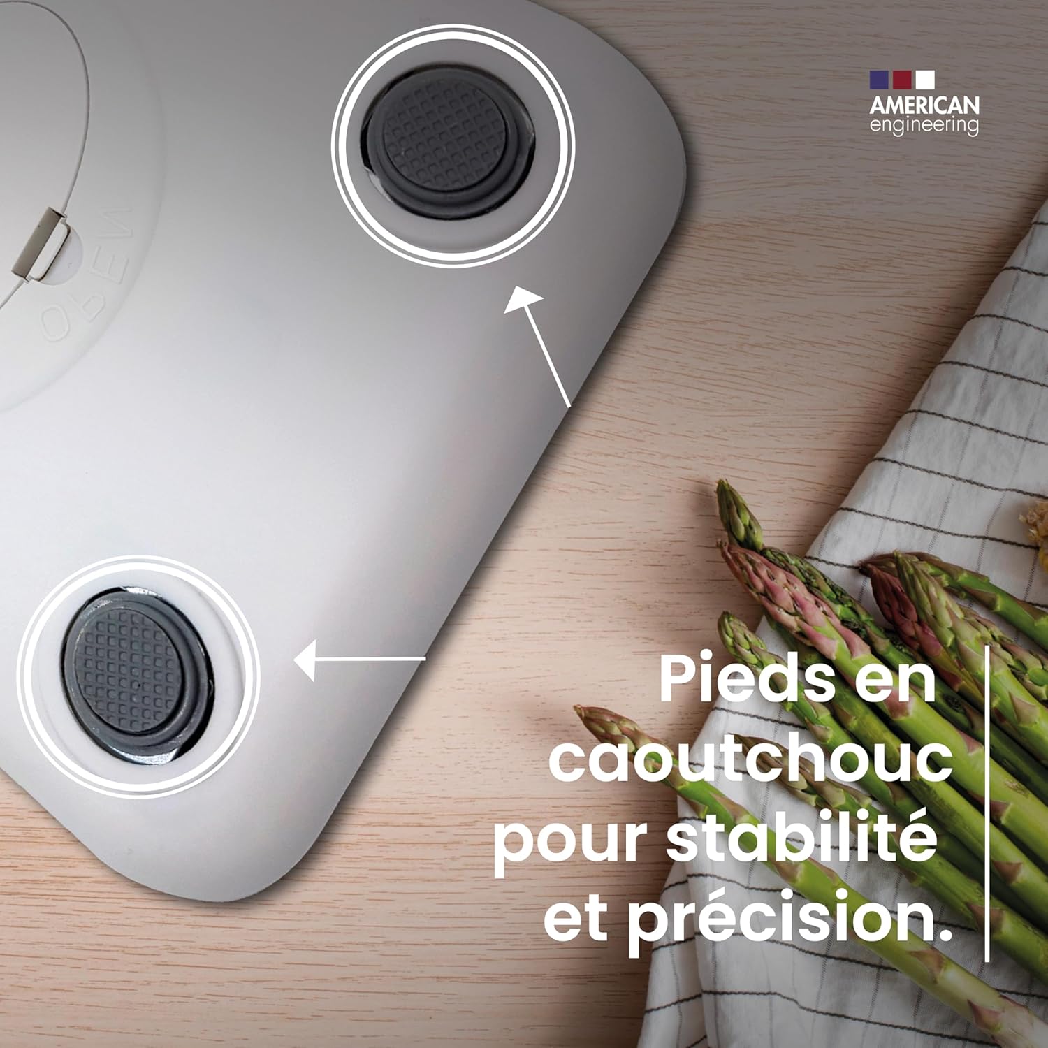 Boston Tech - balance numérique inox 5kg, LCD, étanche, tare, HK105