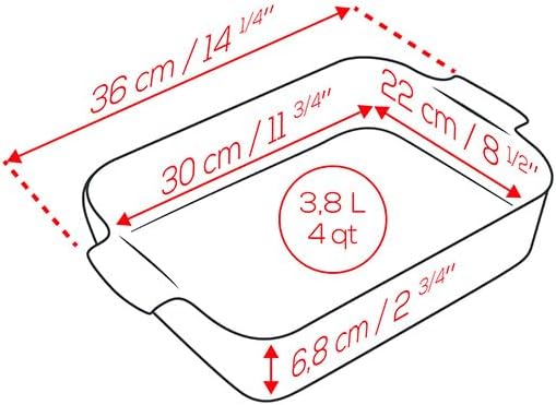 Peugeot - plat céramique rectangulaire 36x22cm 3,8L Light Blue