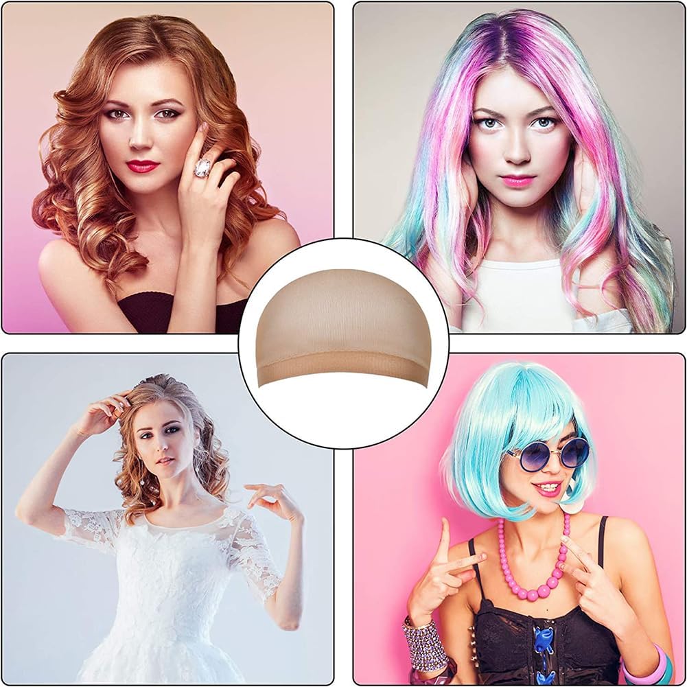 URAQT - Casquettes Filet Neutres - 8 pièces - Bonnet unisexe pour perruque