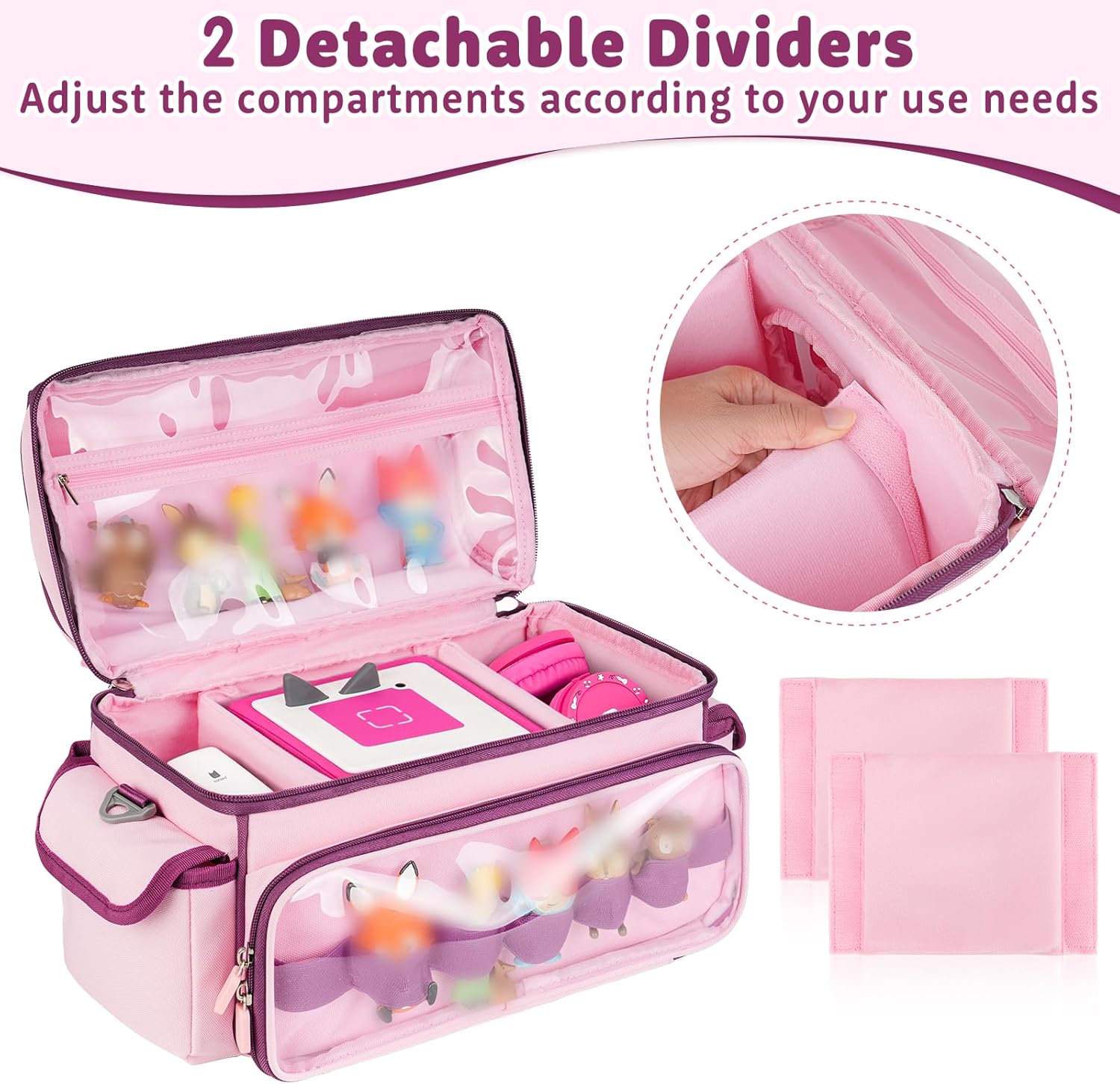 Étui de transport compatible Toniebox - rangement personnages - sac compact - accessoires