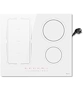 Plaque à induction 4 plaques Disavir, blanc, plaque à induction 60 cm, zone flexible, 9 puissances...