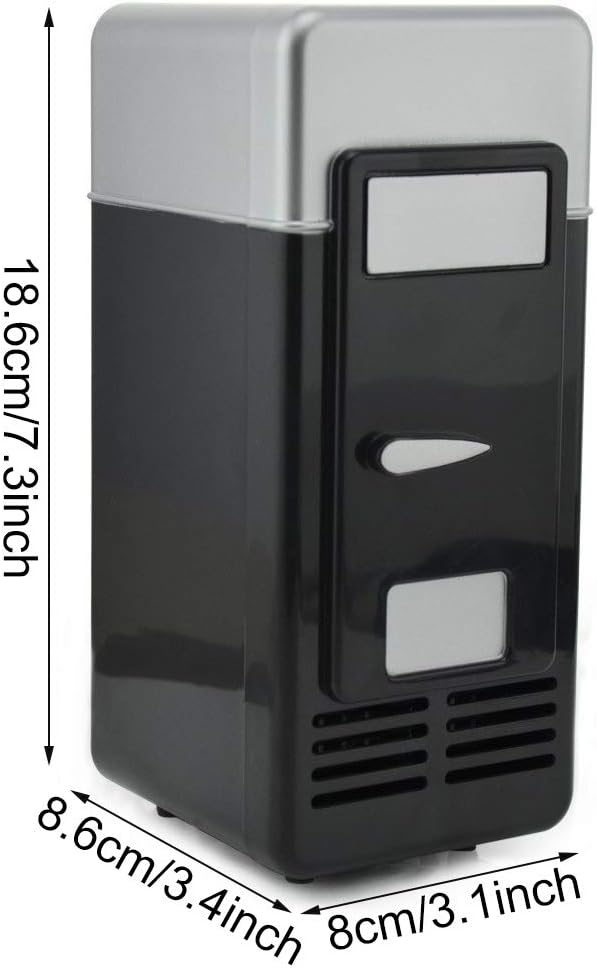 Petit réfrigérateur USB, minibar, refroidisseur/réchauffeur, compact, H-UF05Black