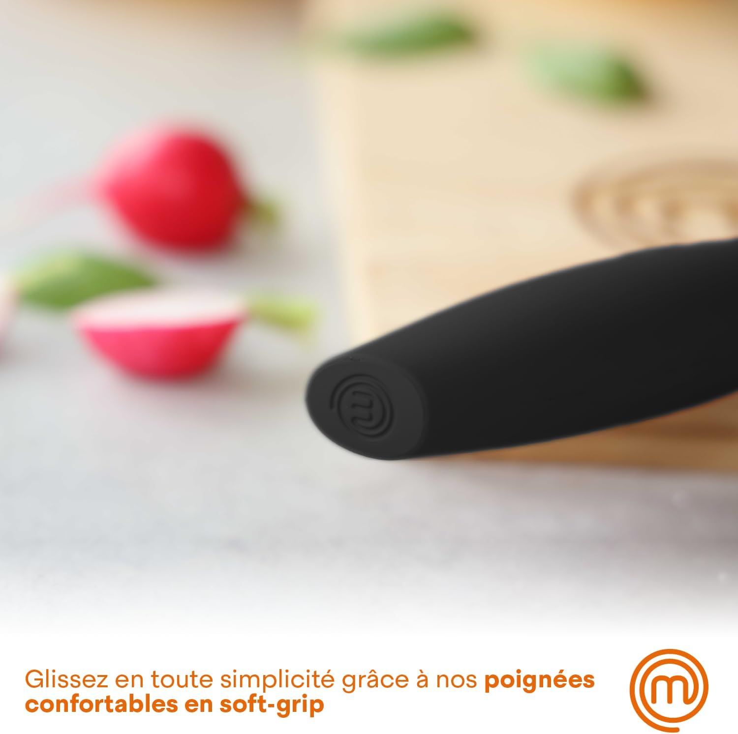 MasterChef - Set Couteaux Cuisine - inox, antiadhésif, ergonomique