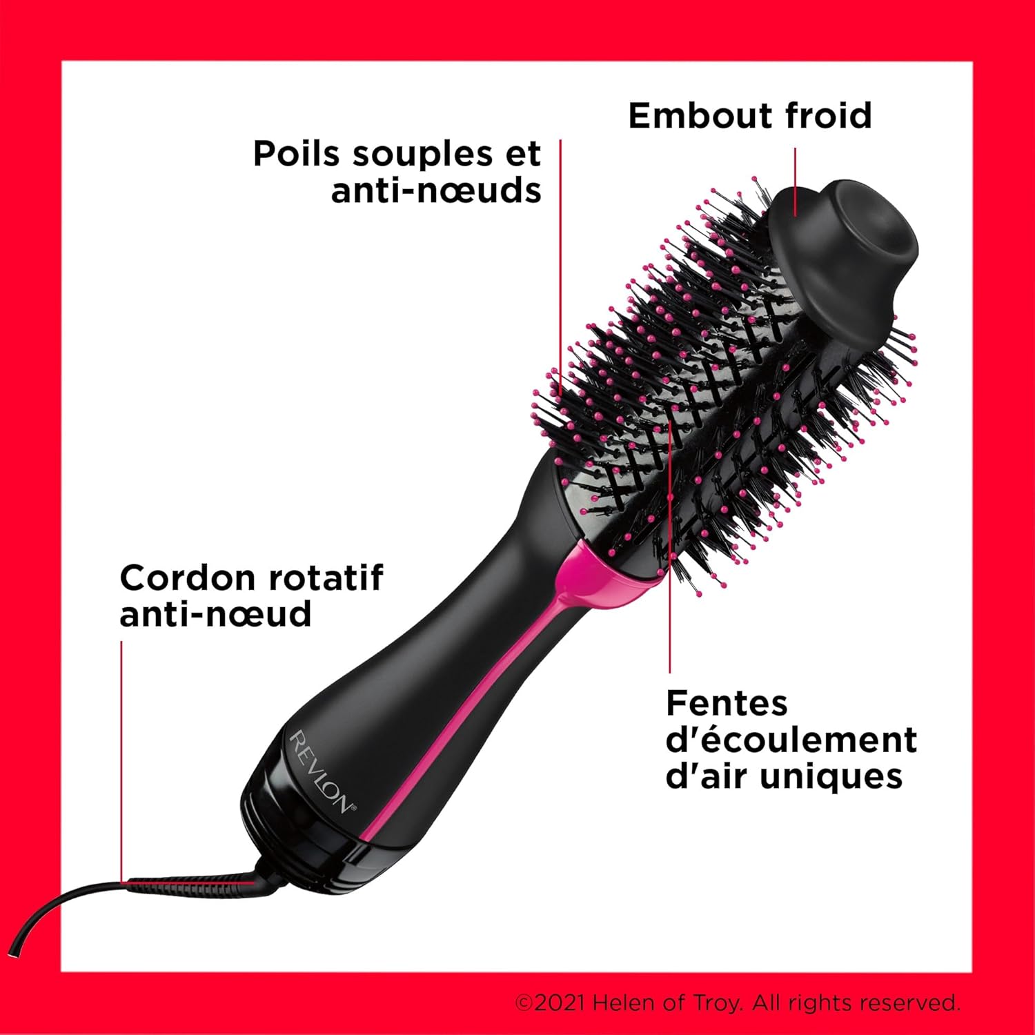 Revlon - Sèche-cheveux Salon One-Step - IONIQUE, CÉRAMIQUE, volume, cheveux longs - RVDR5222